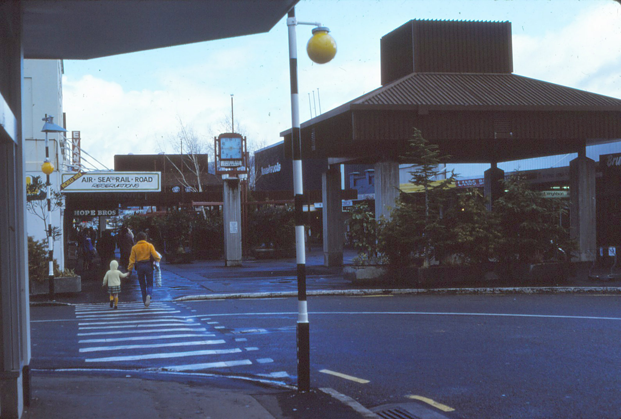 Main Street; pedestrian precinct;  looking west from Russell Street circa 1980s