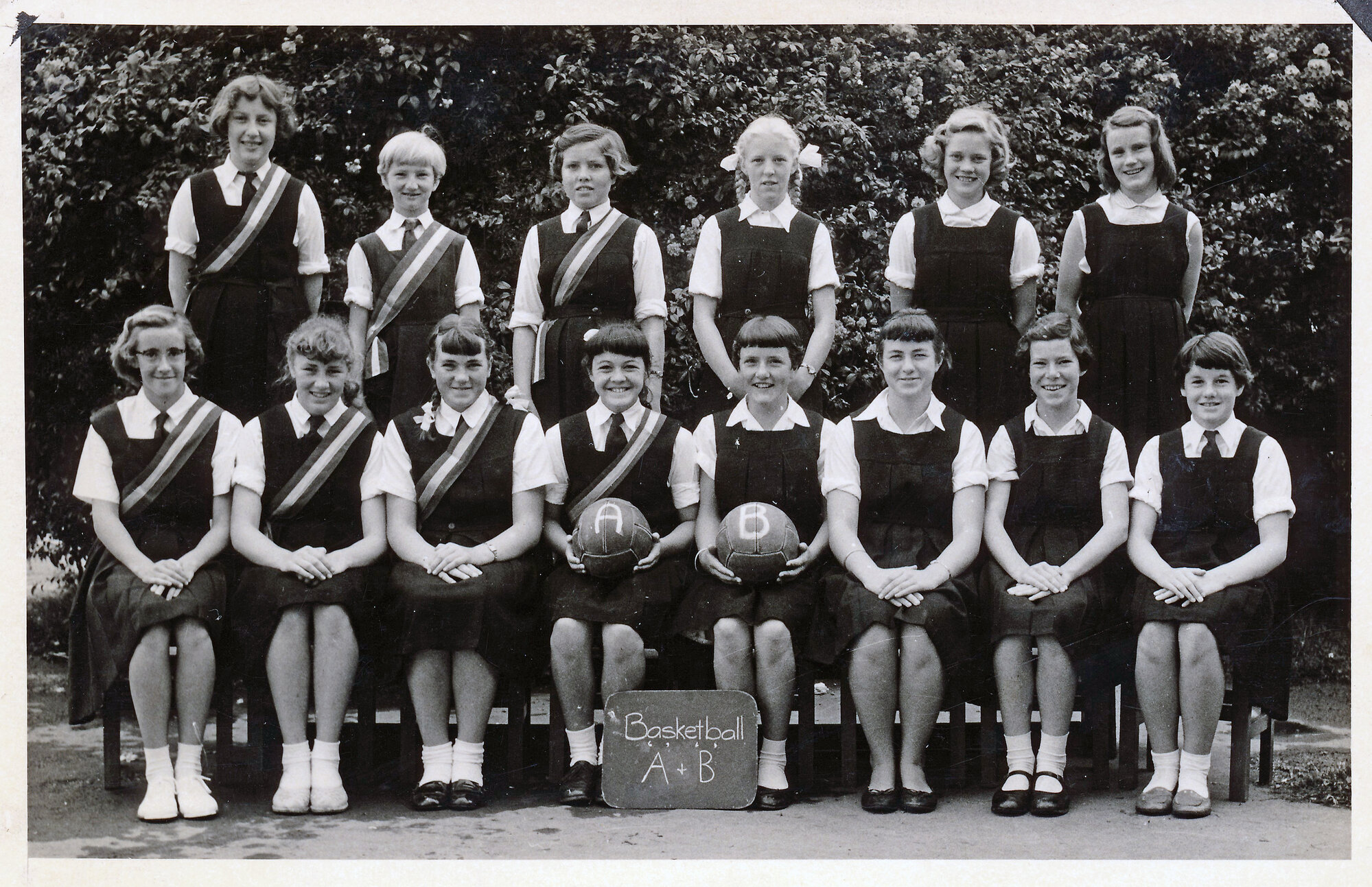 Upper Hutt School, Netball Teams A and B; c.1960