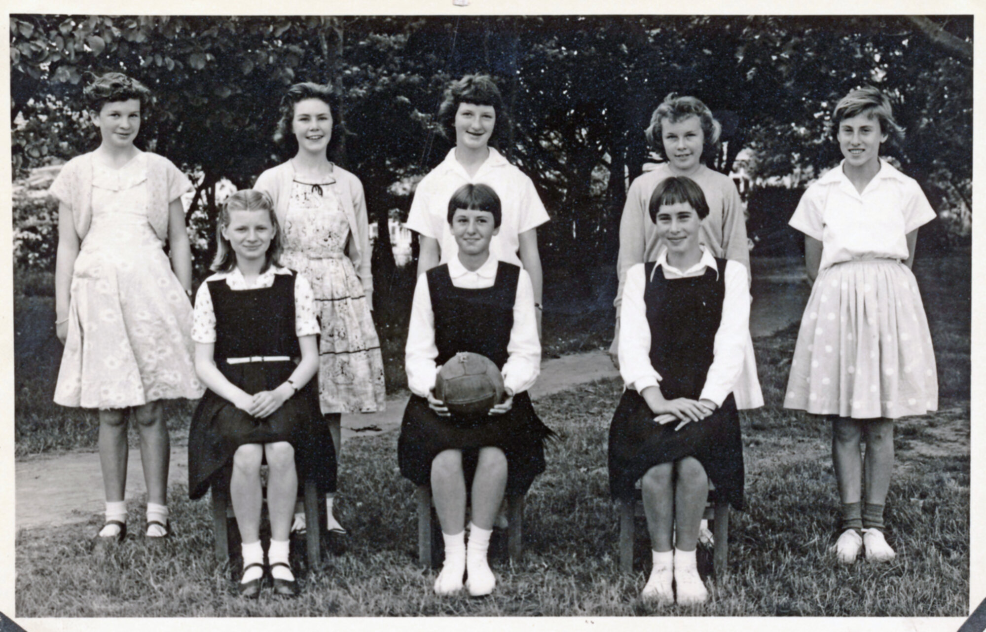 Upper Hutt School, unidentified netball team; c.1960