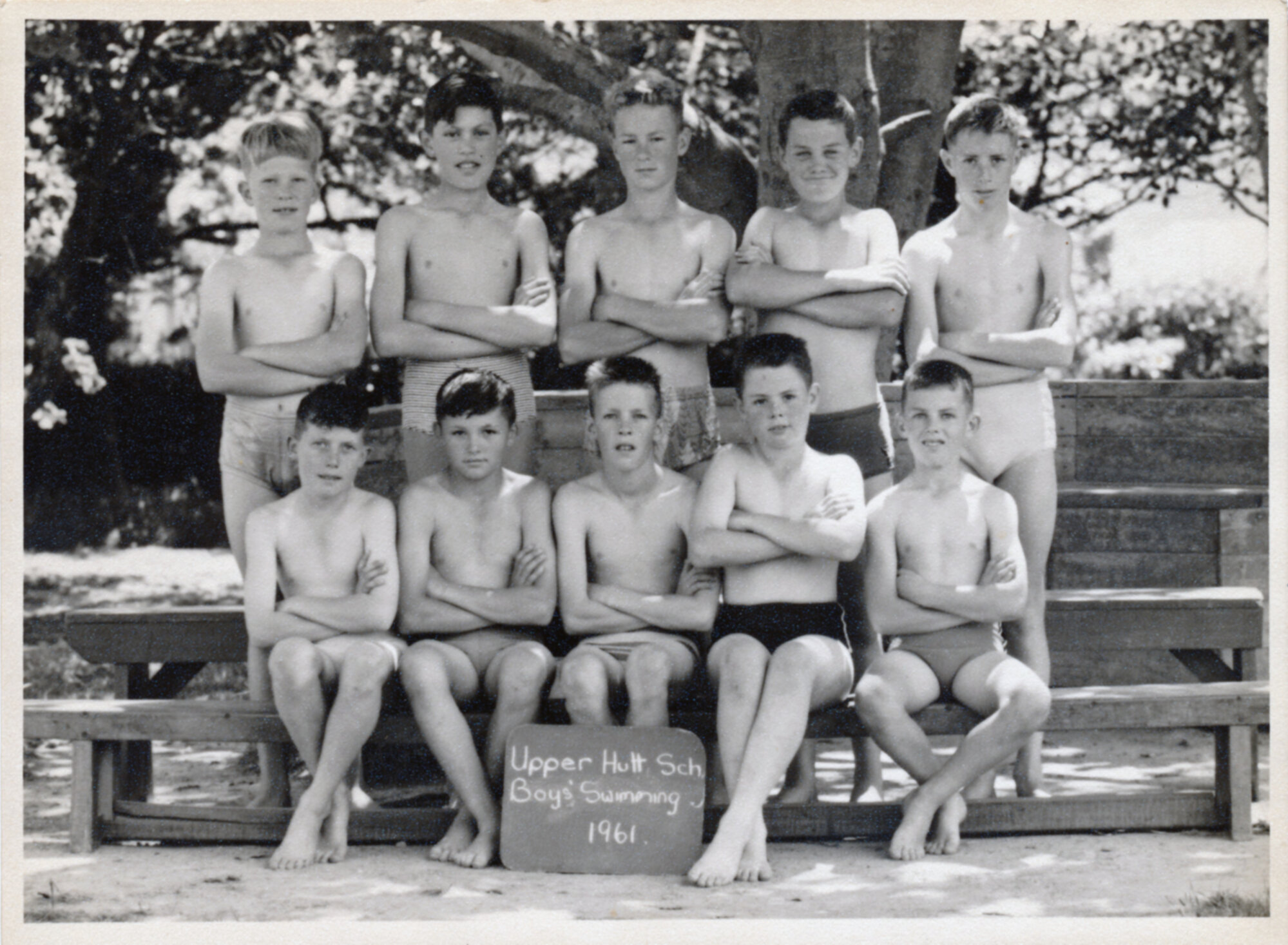 Upper Hutt School, boys' swimming team; 1961