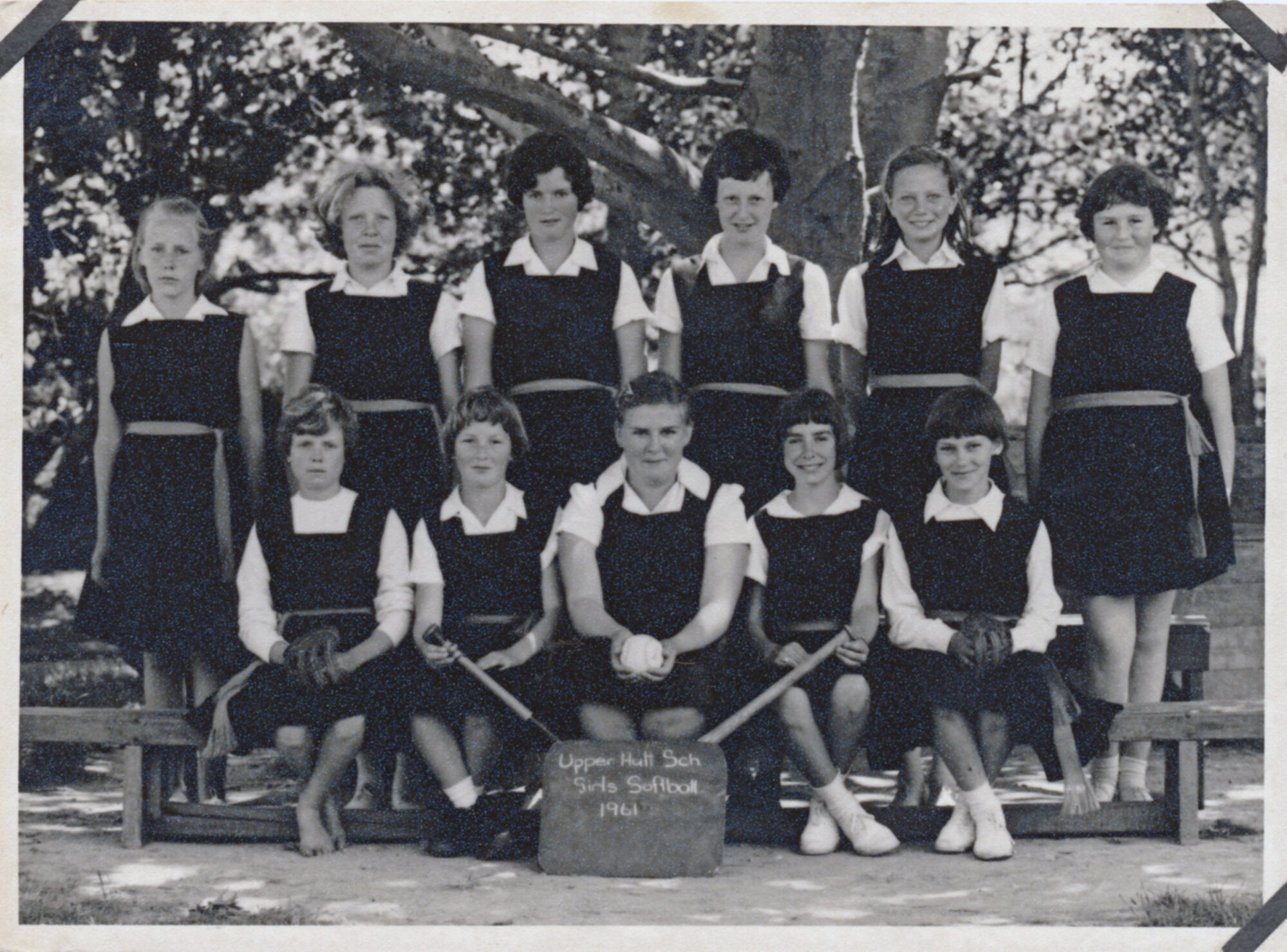 Upper Hutt School, girls' softball team; 1961