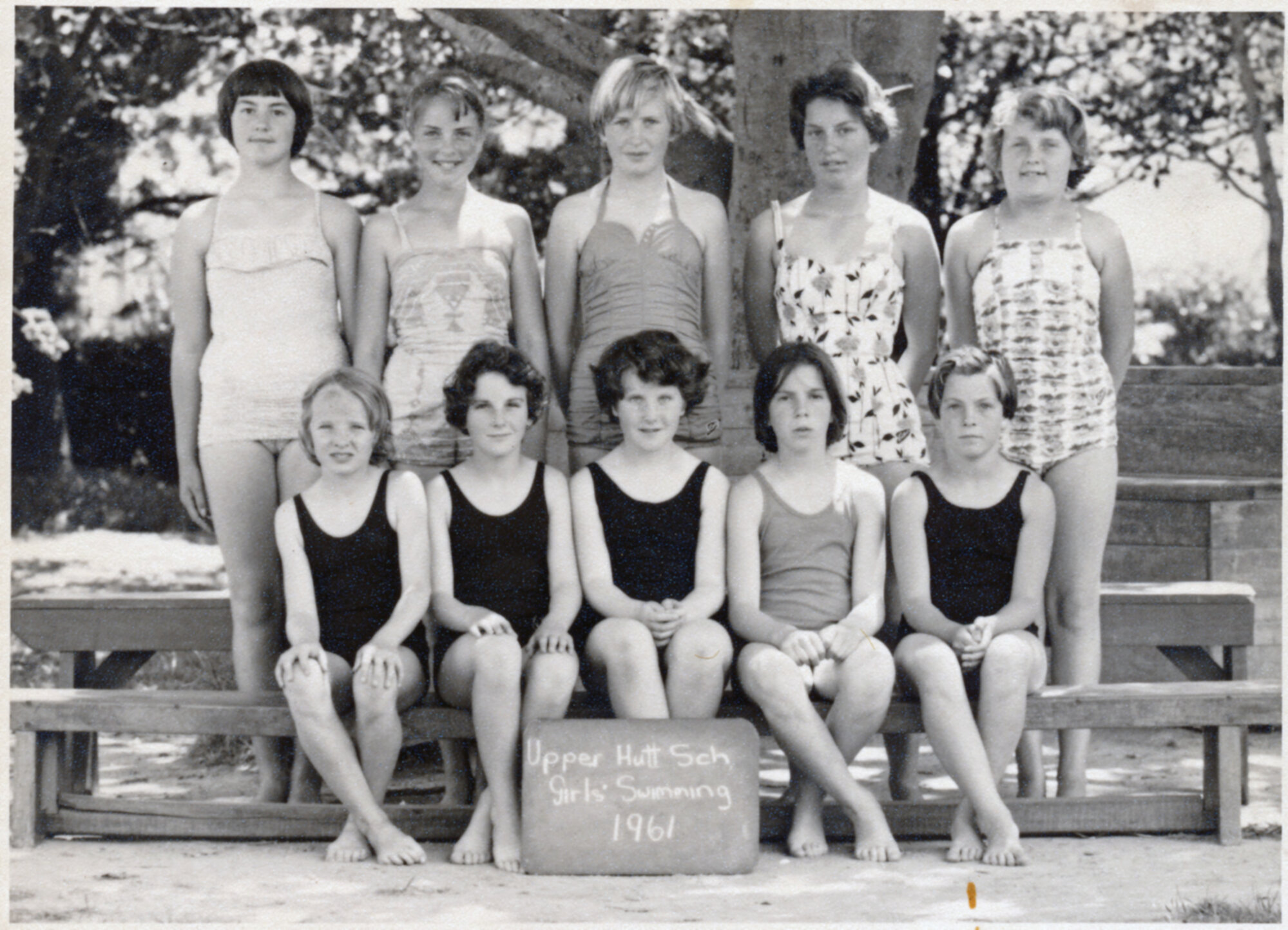 Upper Hutt School, girls' swimming team; 1961