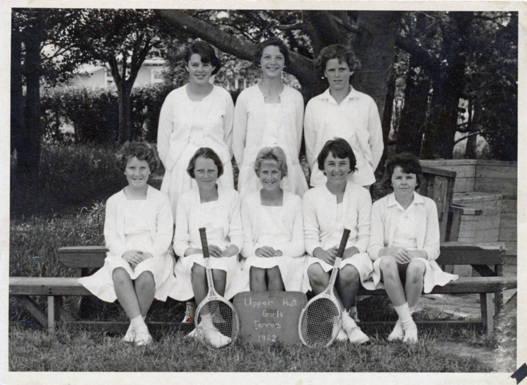 Upper Hutt School, girls' tennis team; 1962