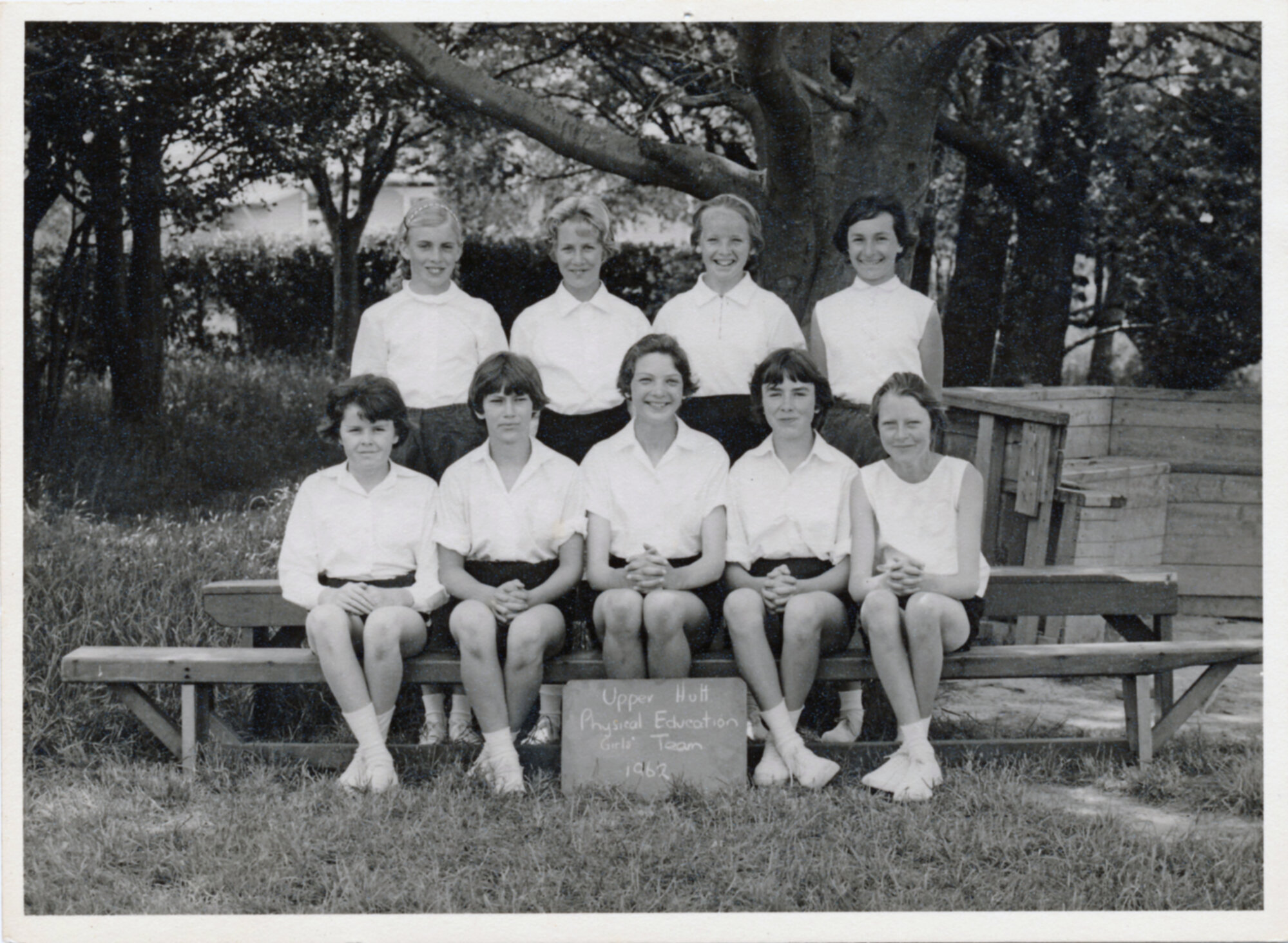 Upper Hutt School, girls' physical education team; 1962