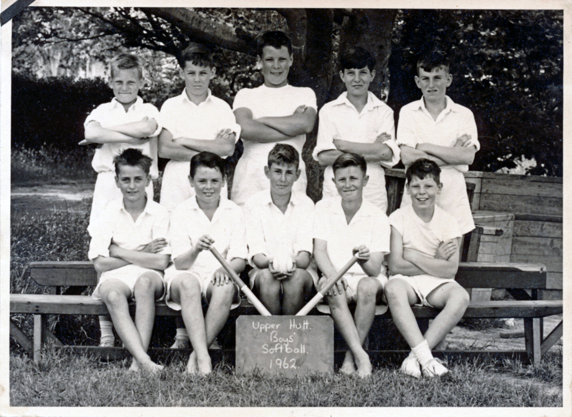 Upper Hutt School, boys' softball team; 1962