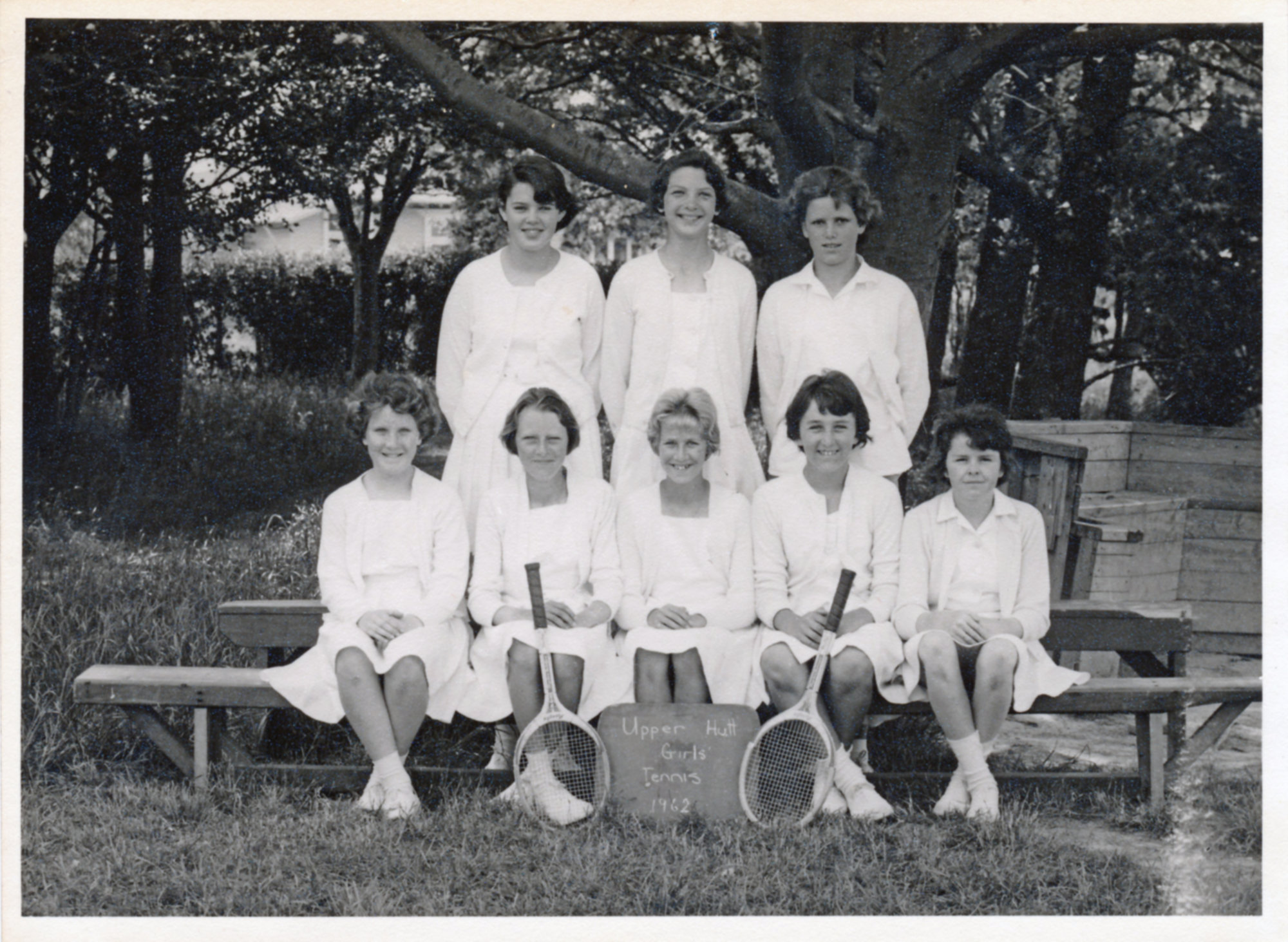 Upper Hutt School, girls' tennis team; 1962