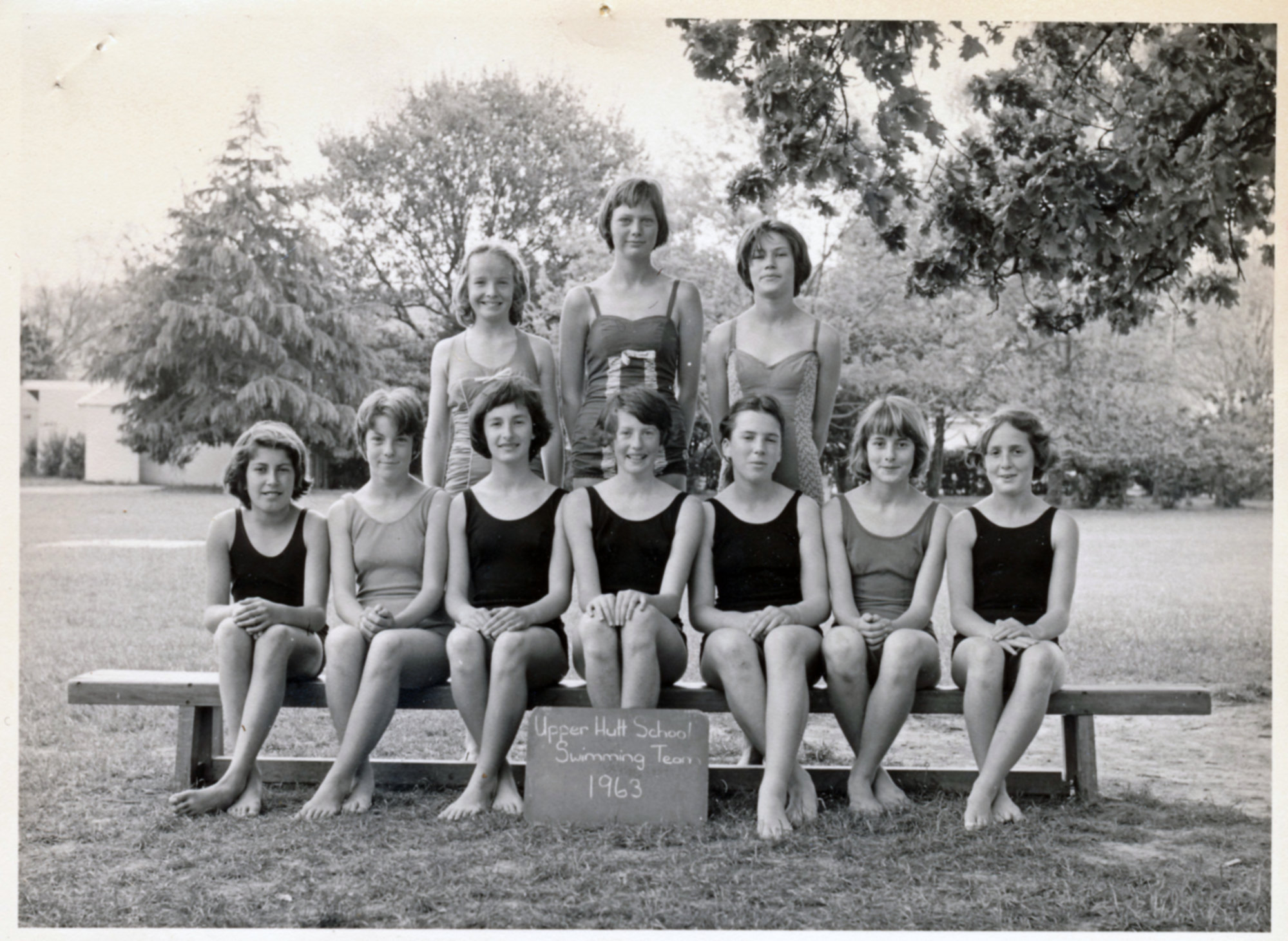 Upper Hutt School, girls' swimming team; 1963