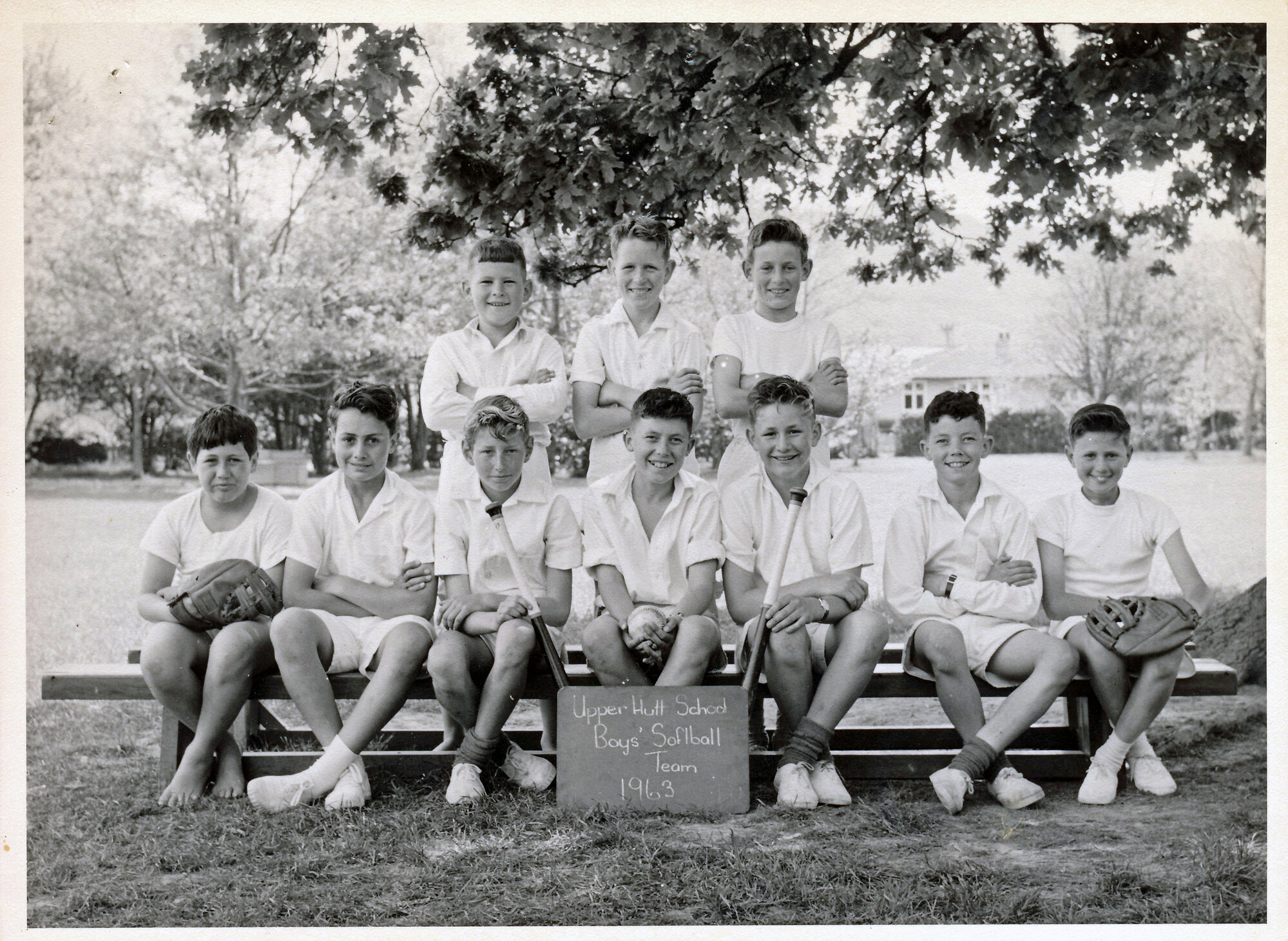 Upper Hutt School, boys' softball team; 1963