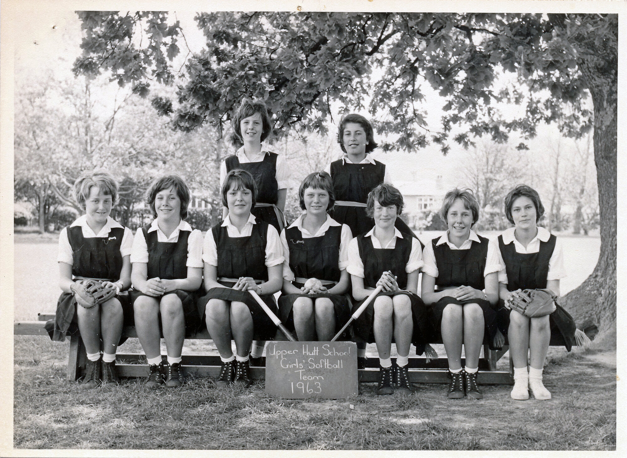 Upper Hutt School, girls' softball team; 1963