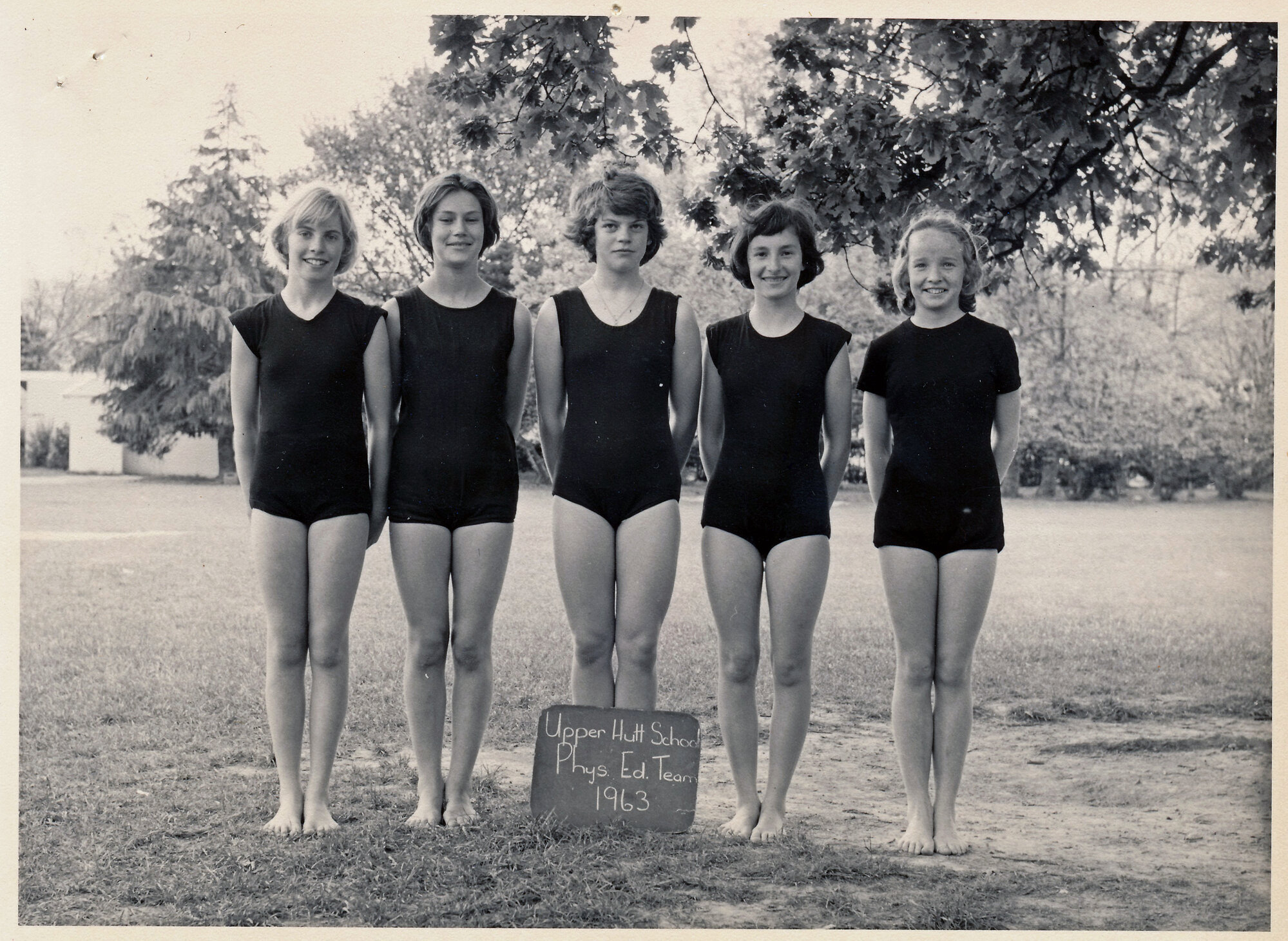 Upper Hutt School, girls' physical education team; 1963