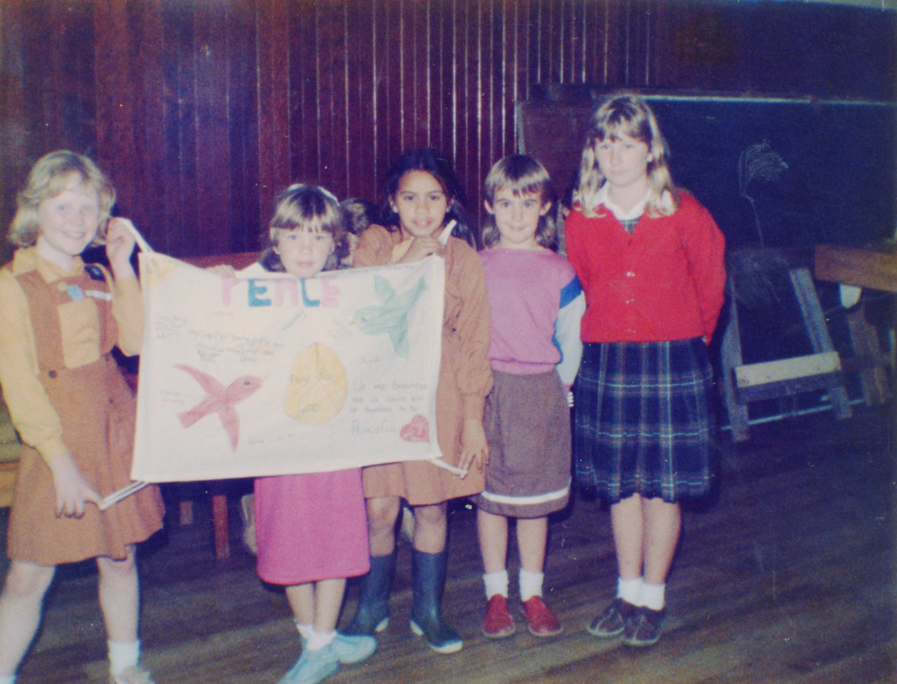 46th Pencarrow Brownie Pack (Upper Hutt); Peace Banners