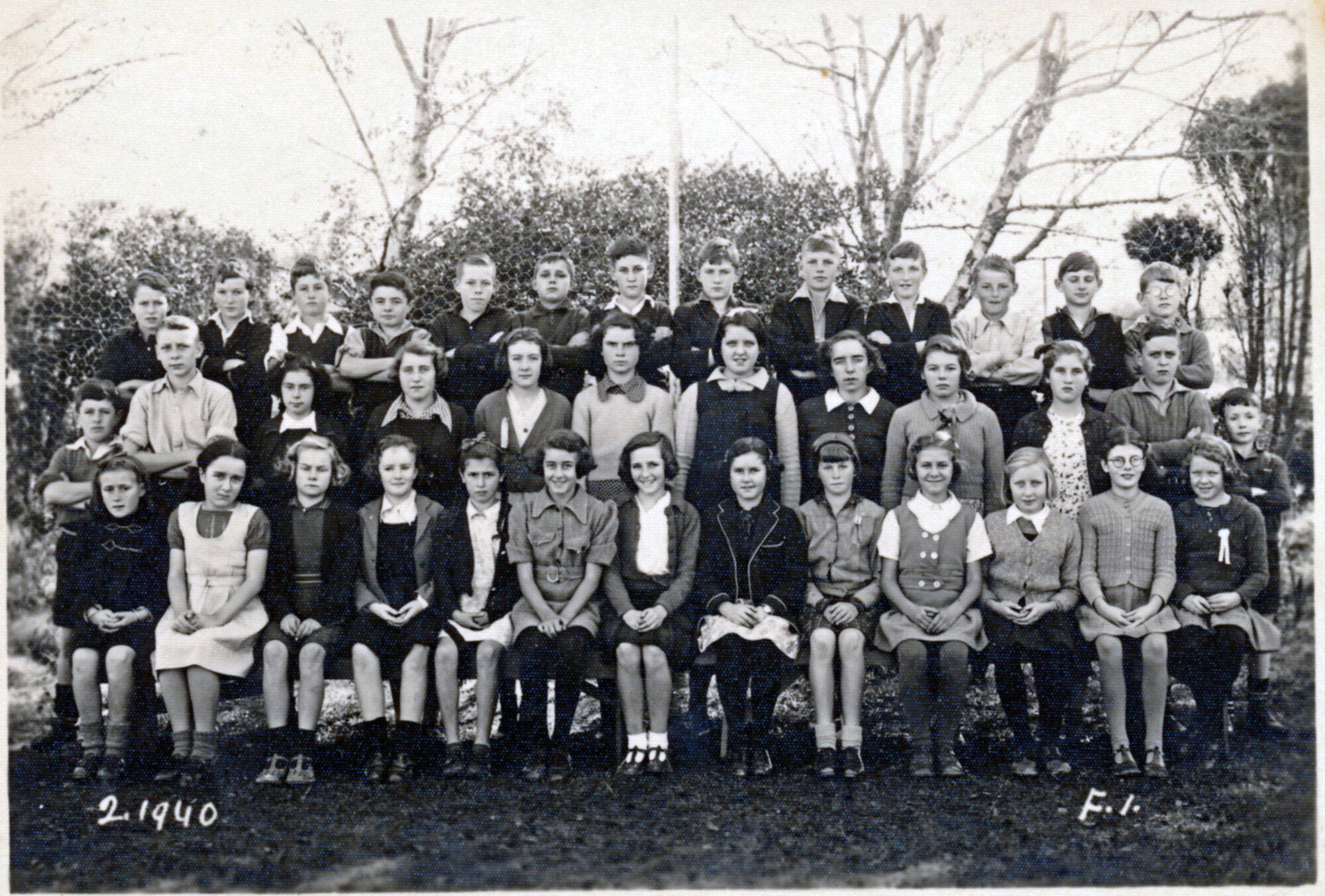 Upper Hutt School, Form 1; 1940