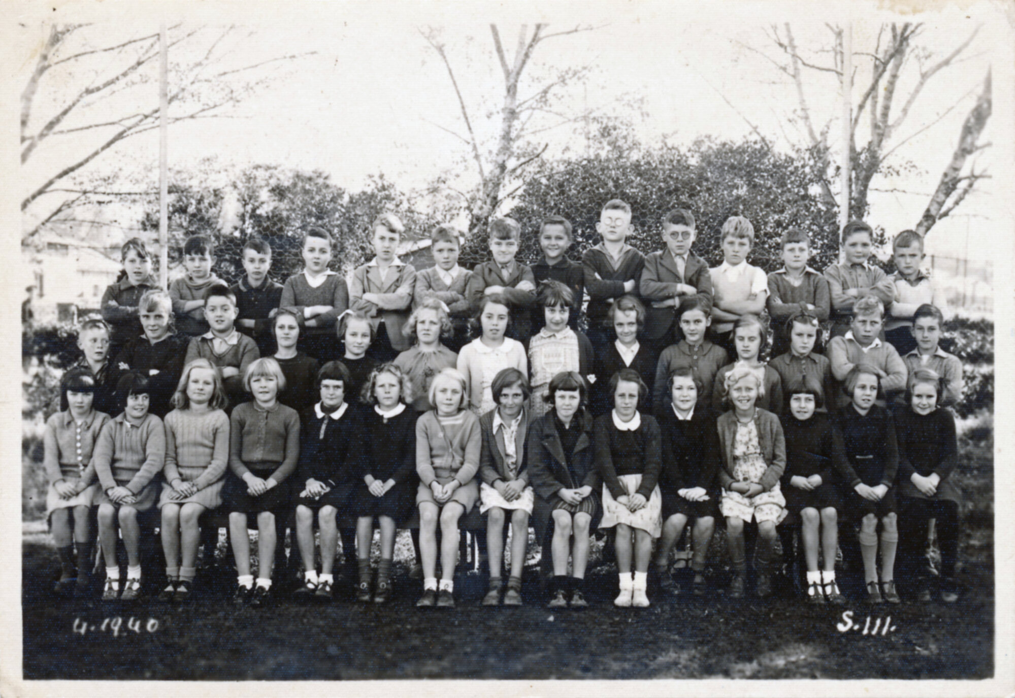 Upper Hutt School, Standard 3; 1940