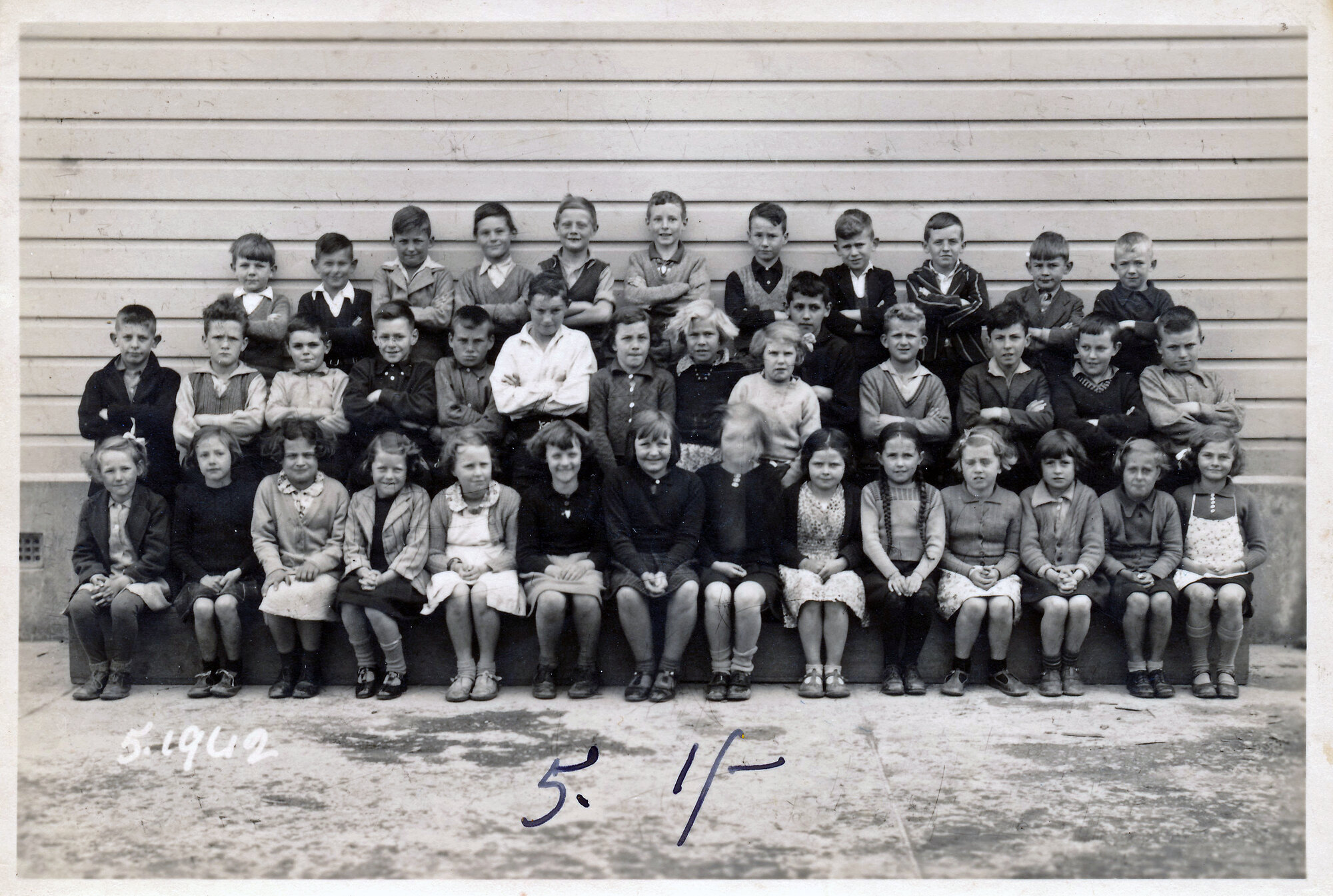 Upper Hutt School, unidentified class; 1942