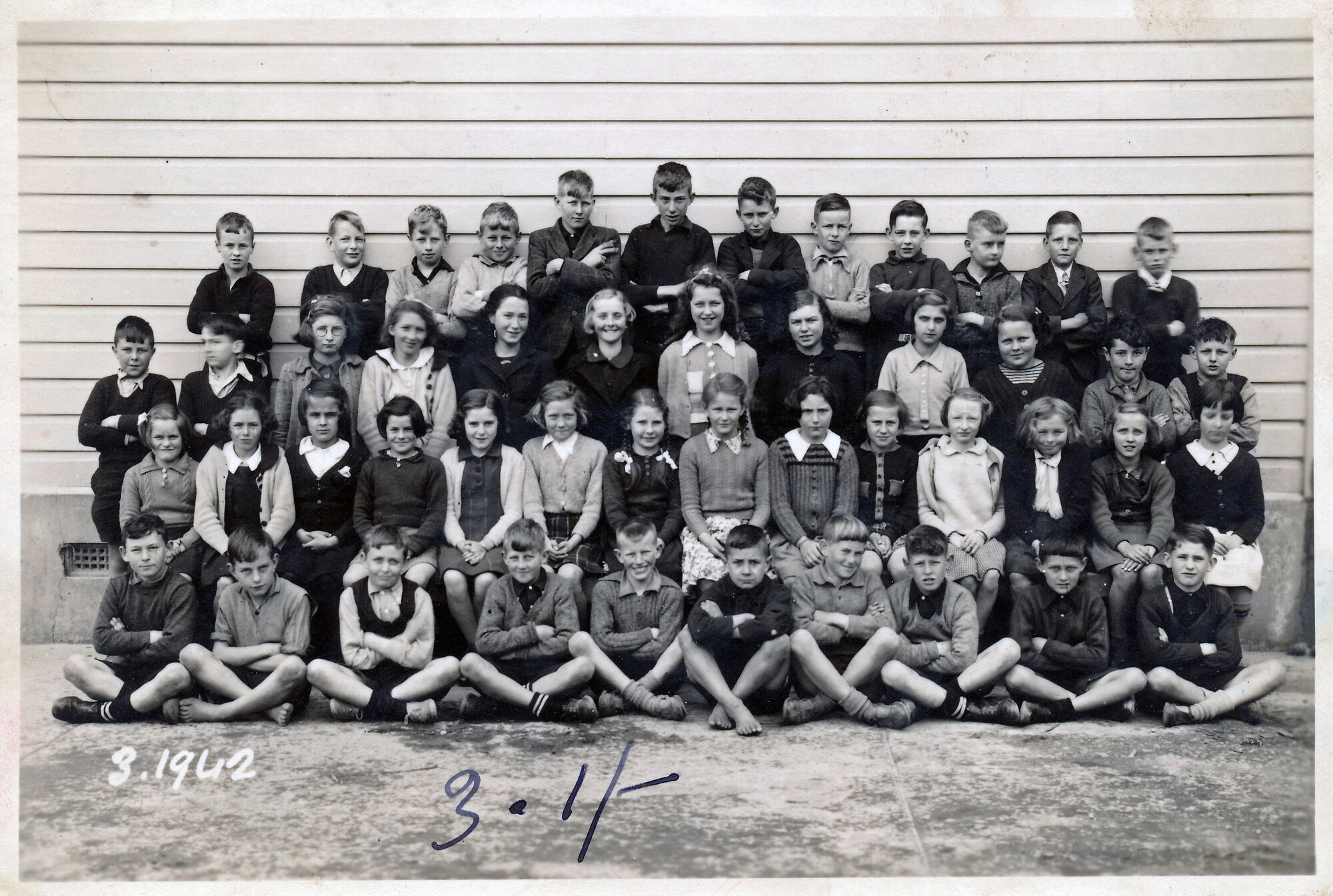 Upper Hutt School, unidentified class; 1942