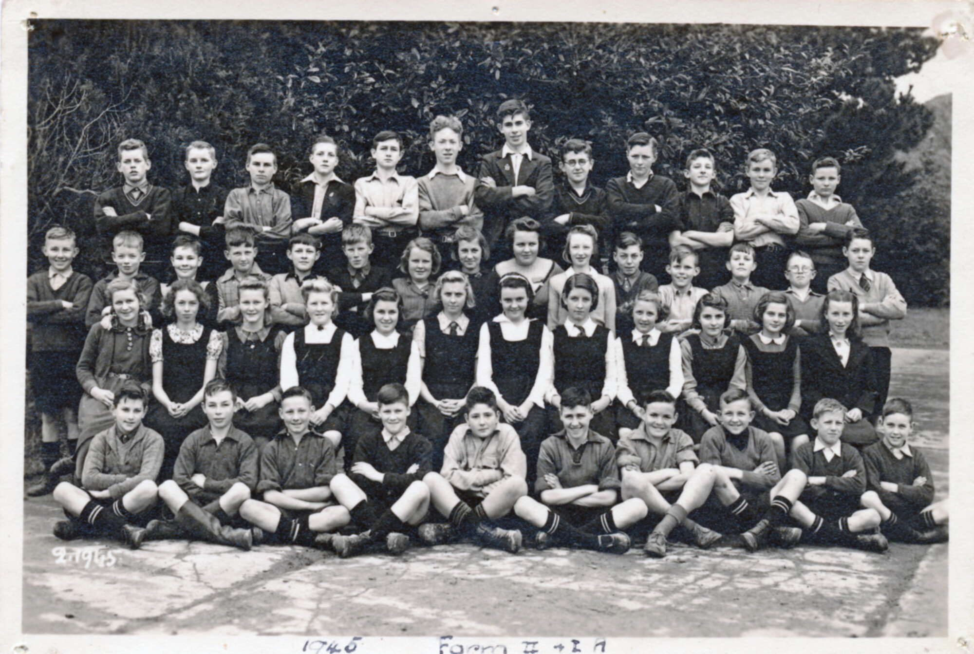 Upper Hutt School, Form 1 and 2; 1945