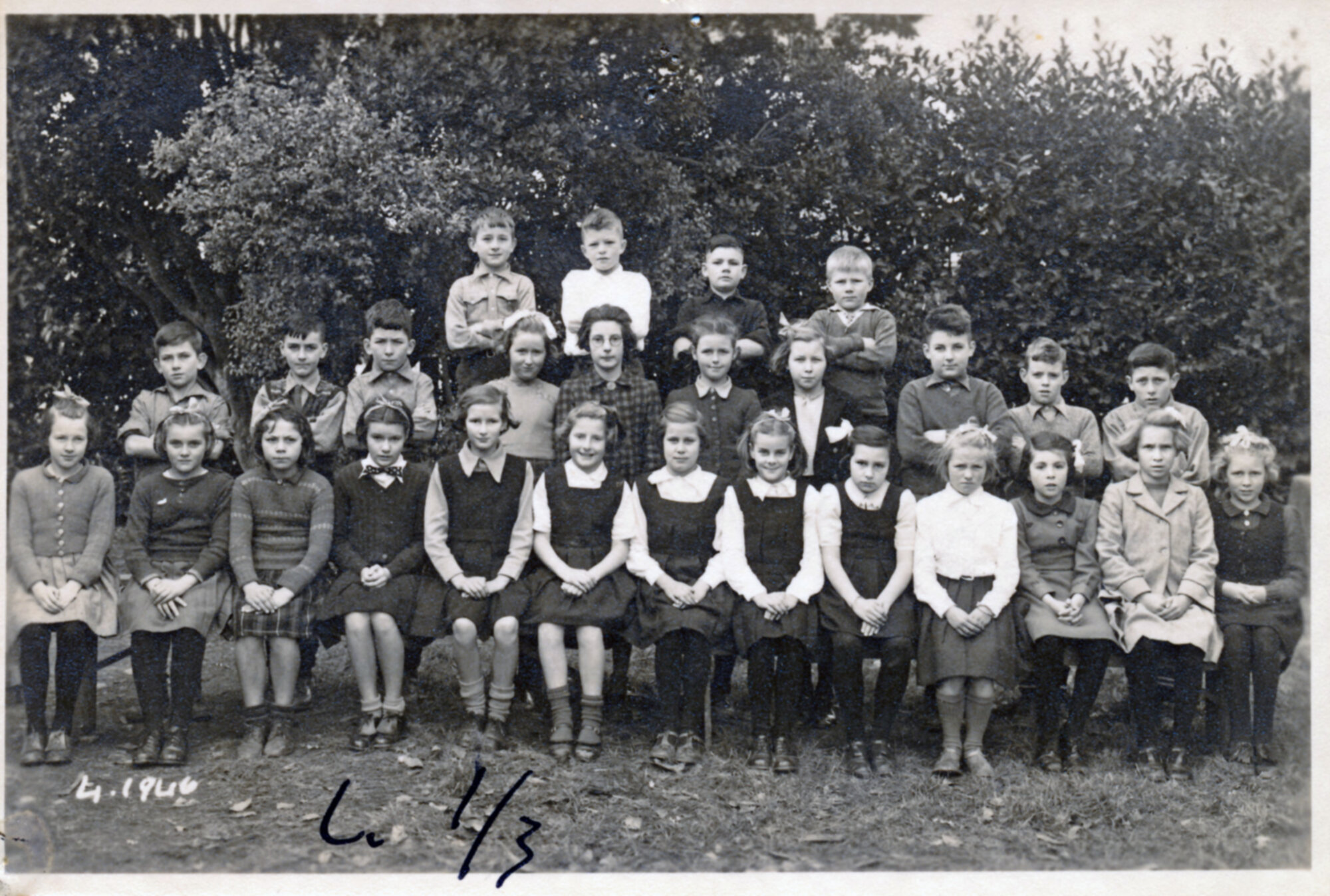 Upper Hutt School, unidentified class; 1946