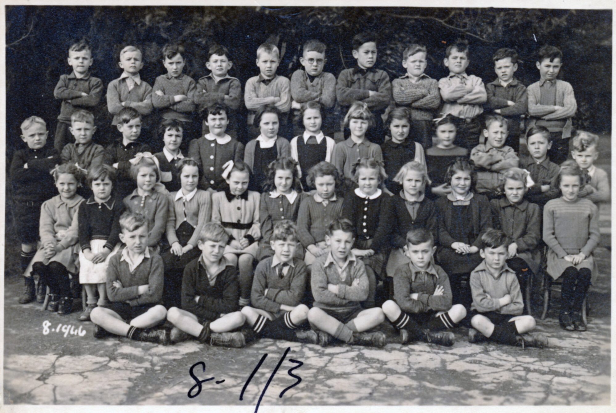 Upper Hutt School, unidentified class; 1946