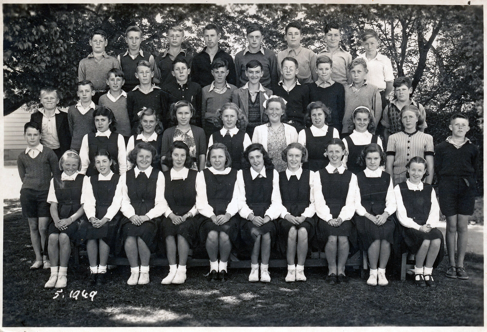 Upper Hutt School, unidentified class; 1949