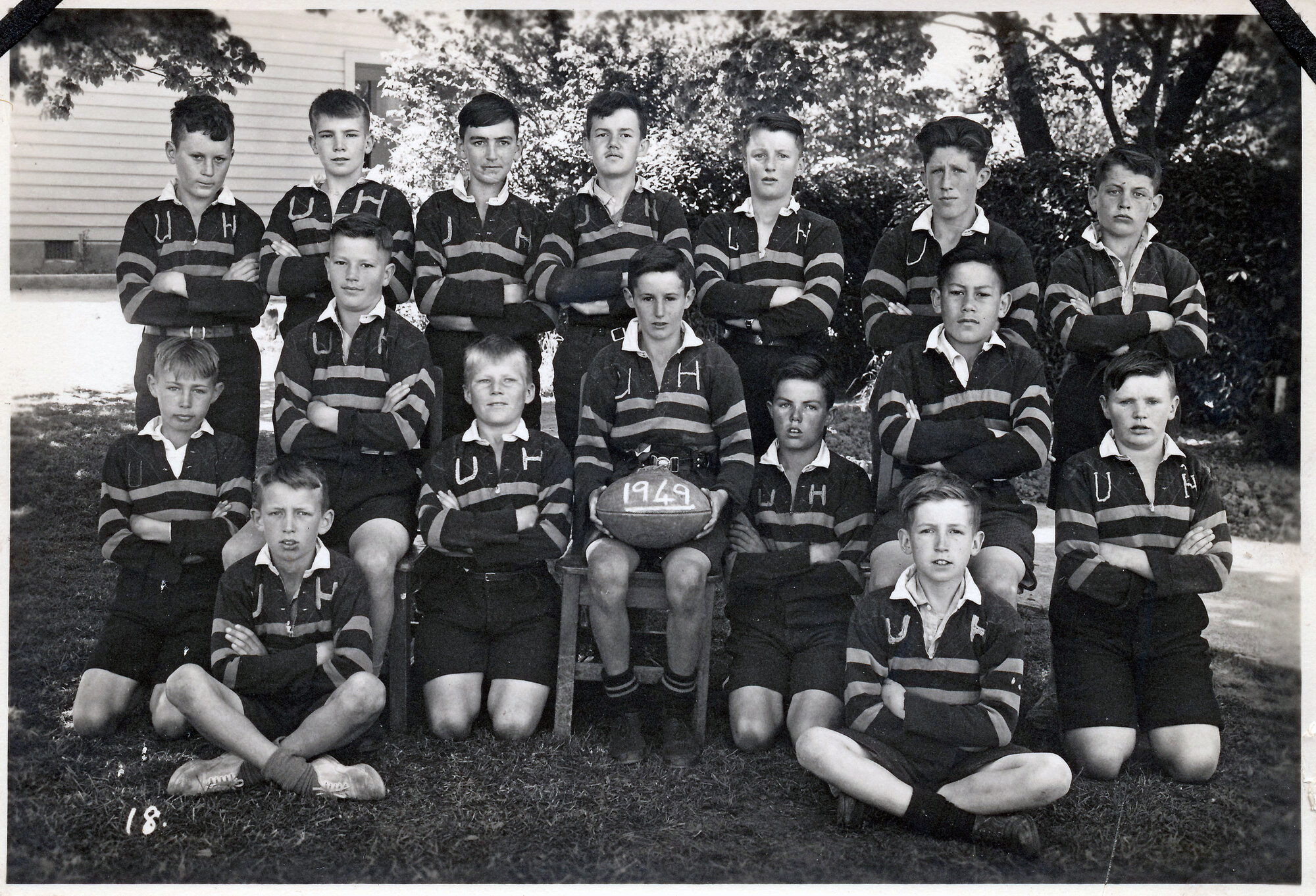 Upper Hutt School, unidentified rugby team; 1949