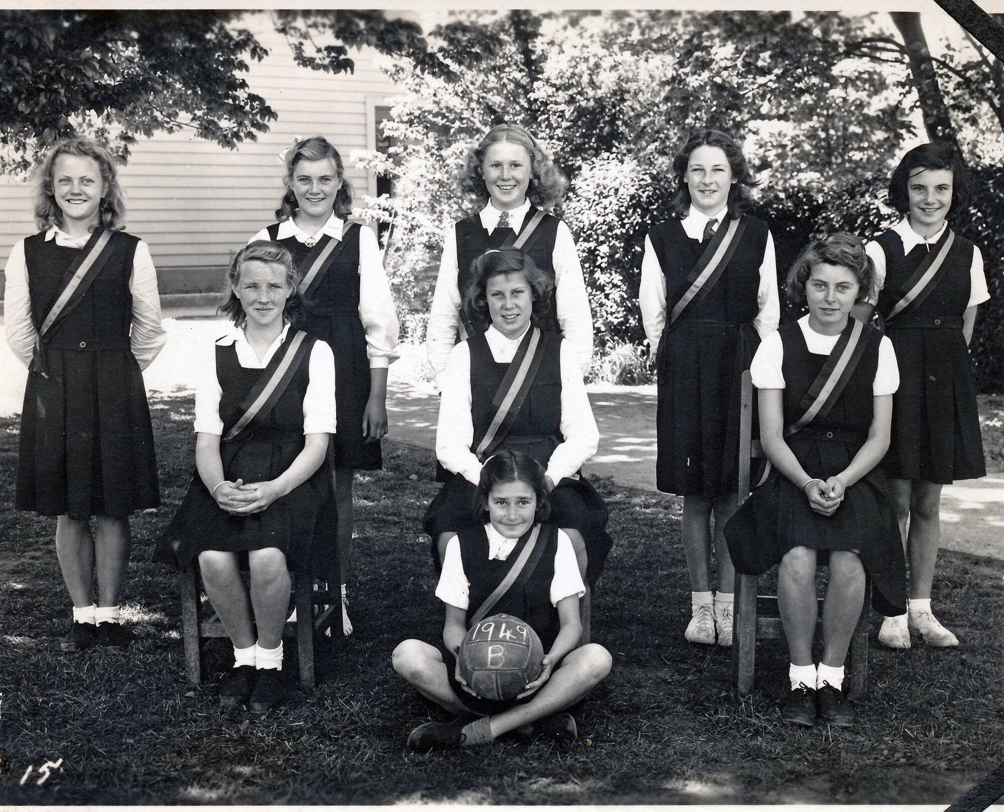 Upper Hutt School, Netball Team B; 1949