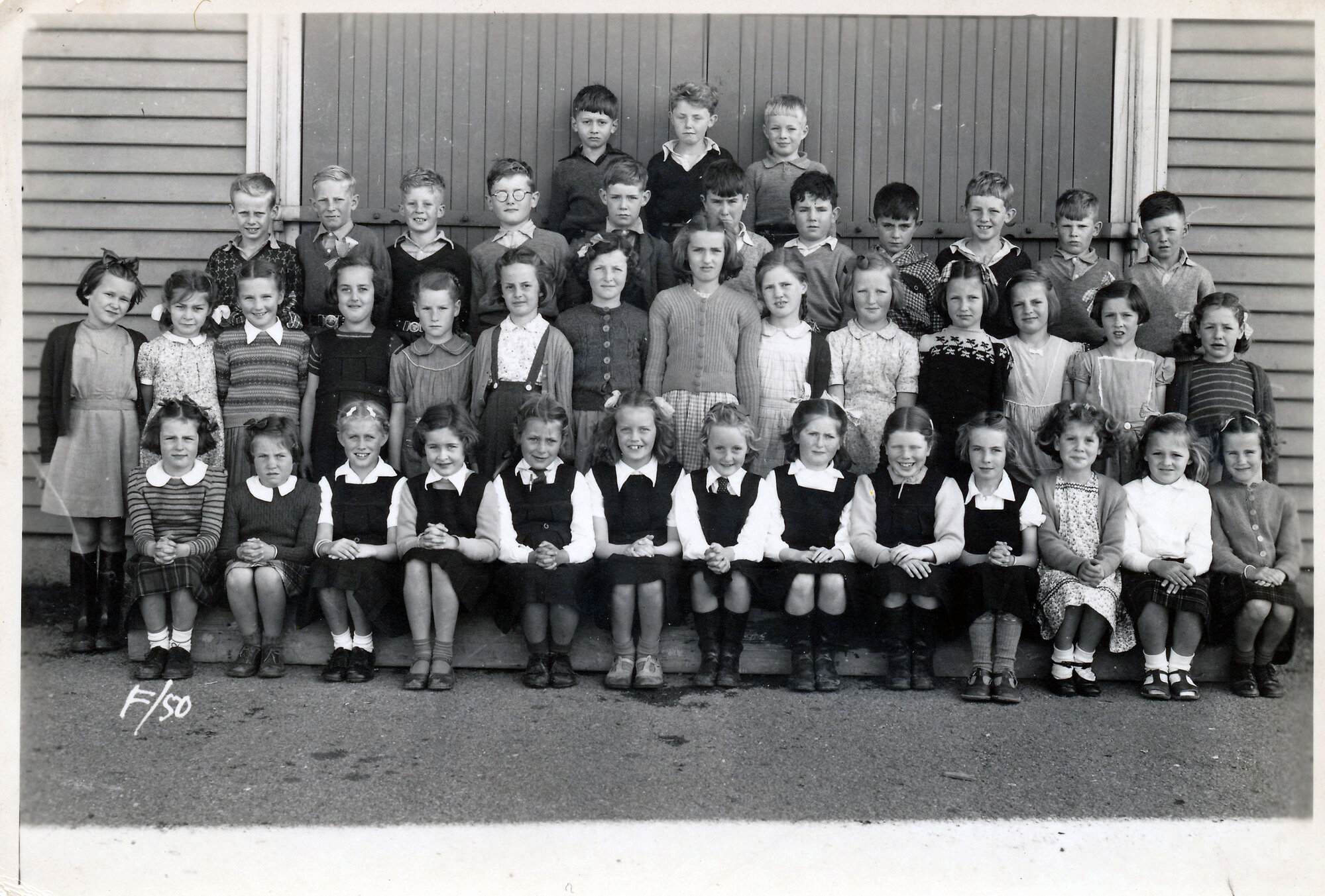 Upper Hutt School, unidentified class; 1950
