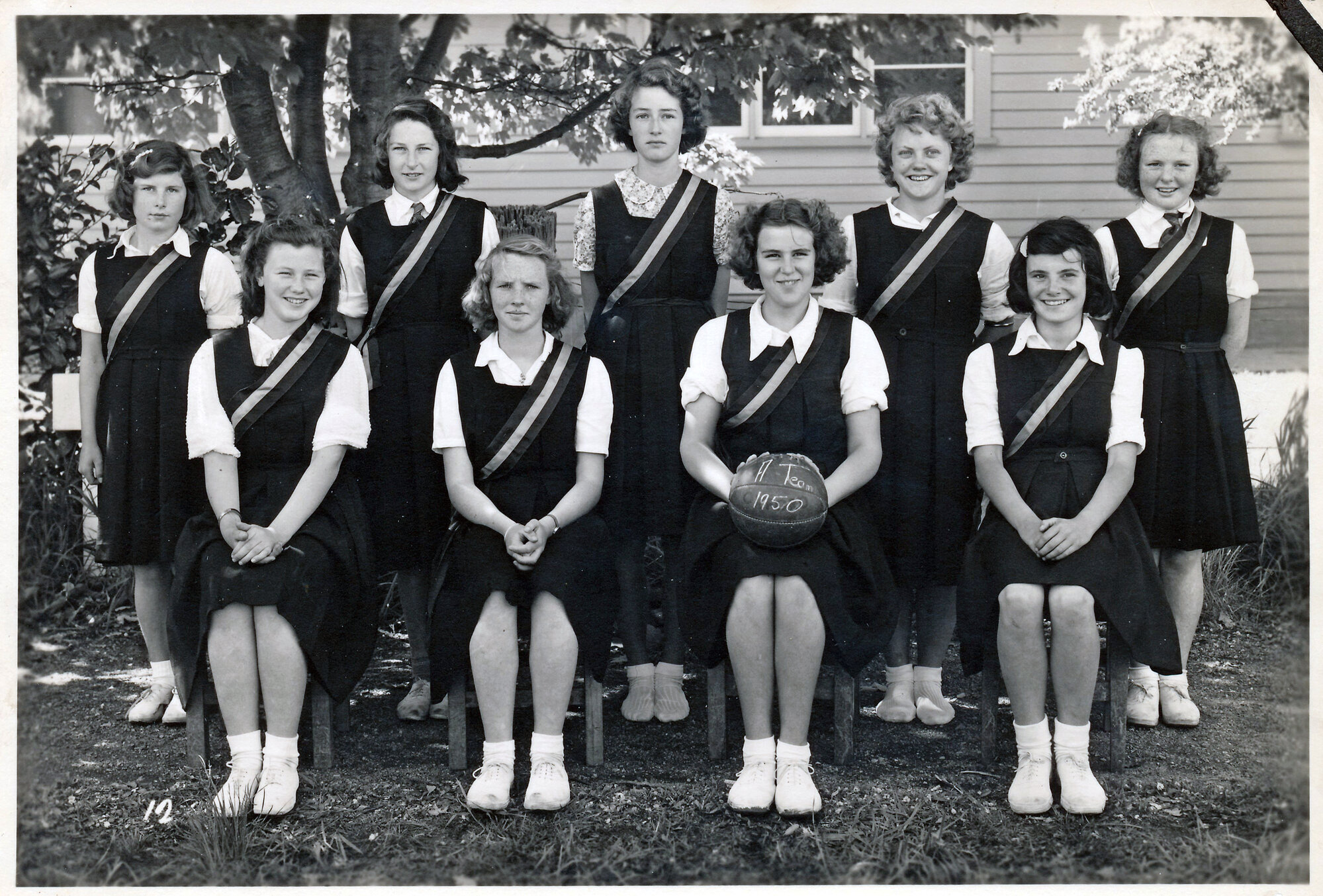 Upper Hutt School, Netball Team A; 1950