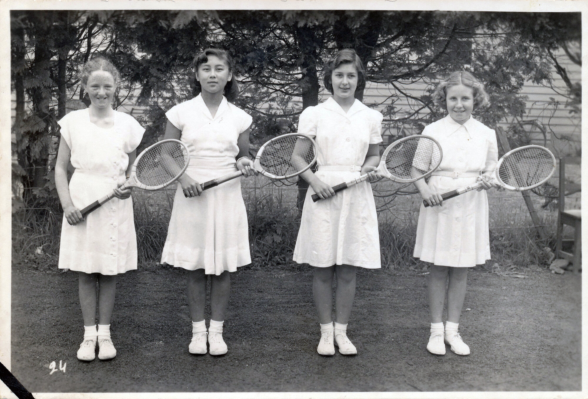 Upper Hutt School, girls' tennis team; c.1950