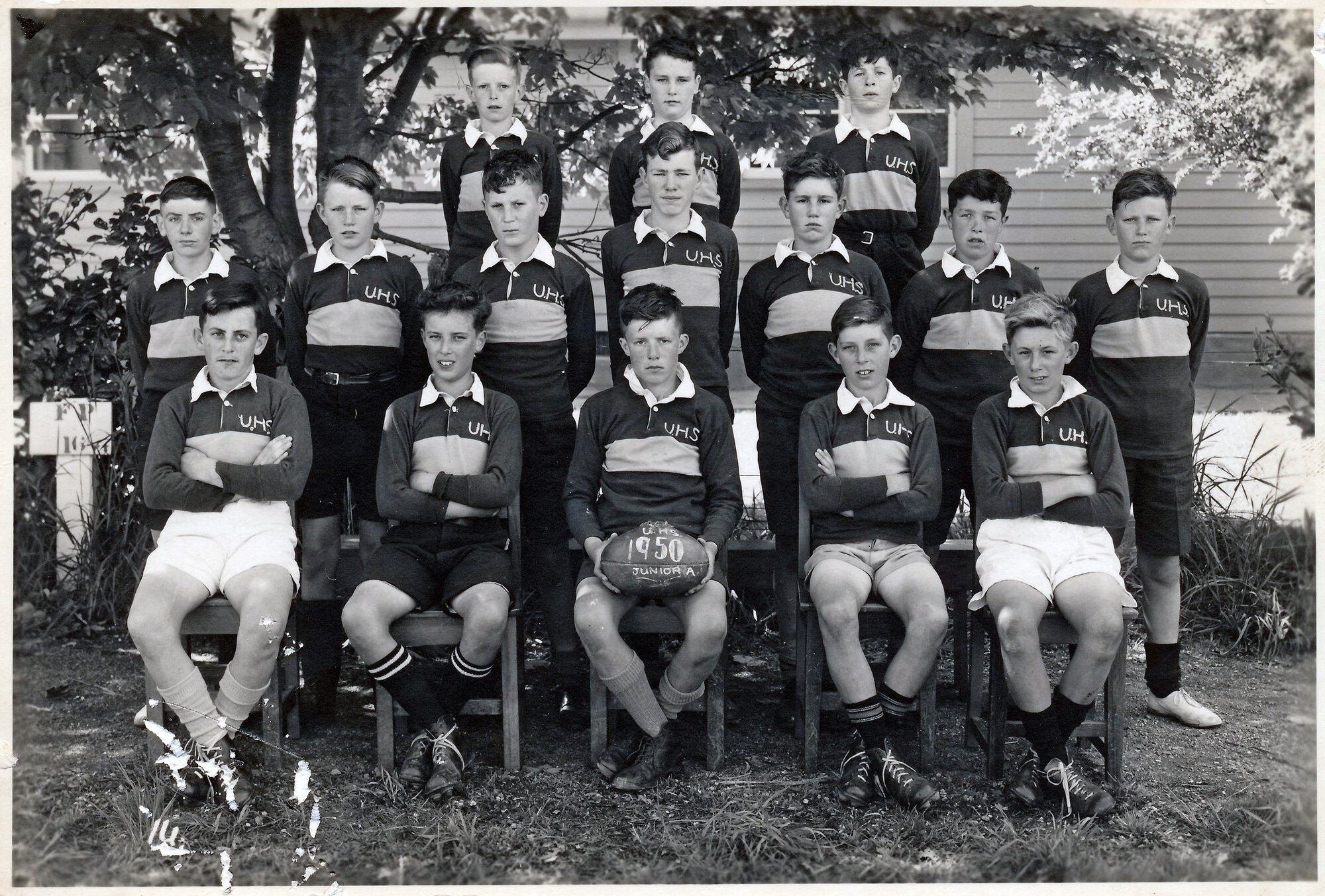 Upper Hutt School, Rugby Juniors Team A; 1950