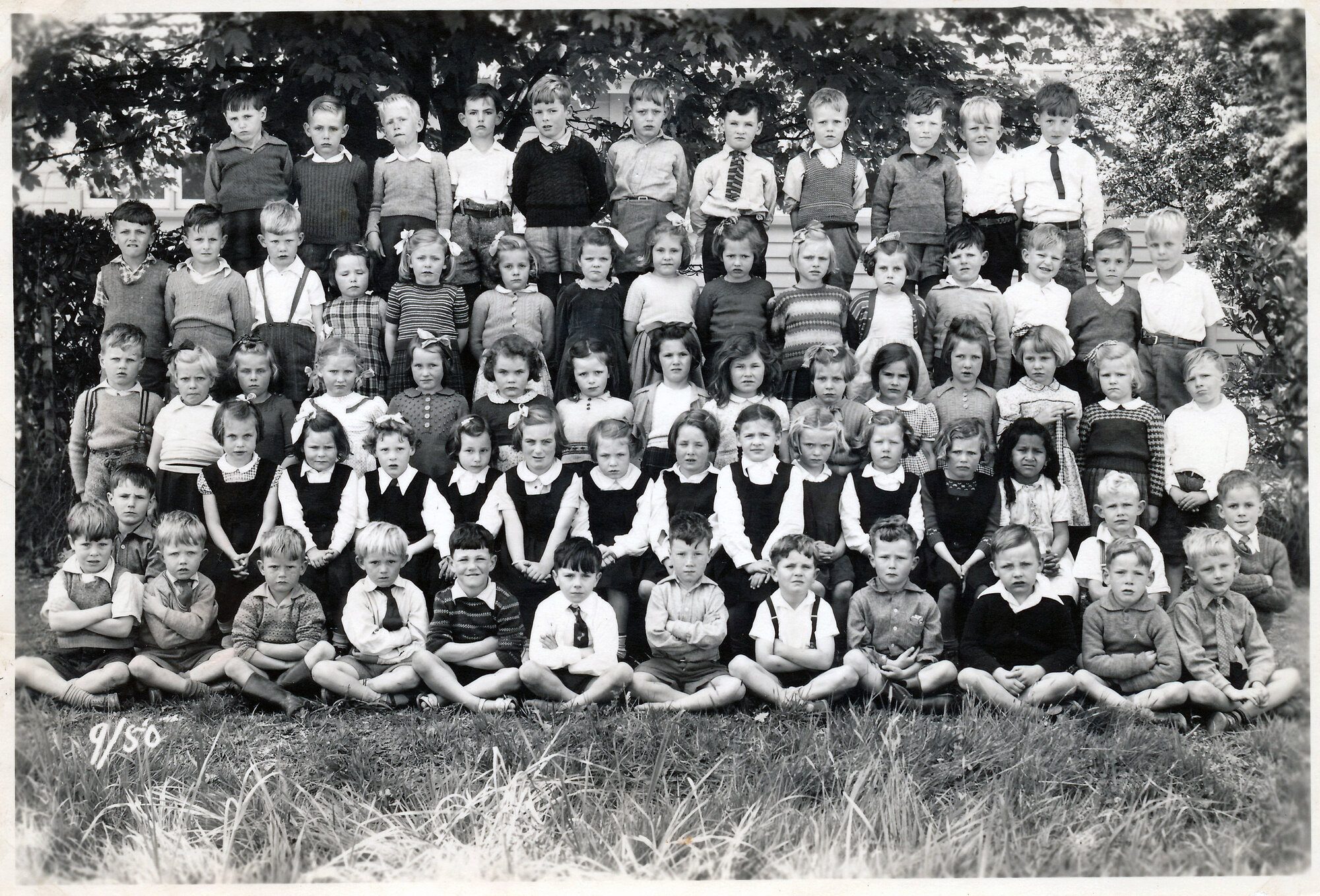 Upper Hutt School, unidentified class; 1950