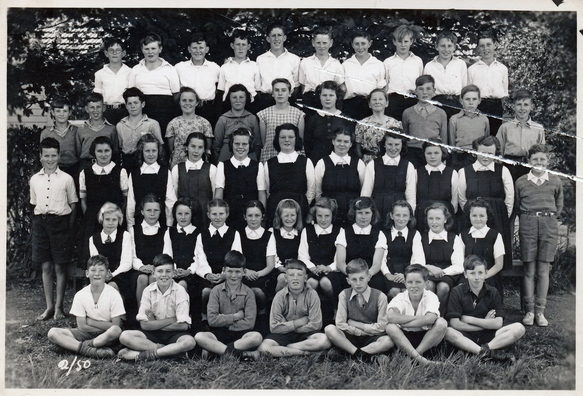 Upper Hutt School, unidentified class; 1950