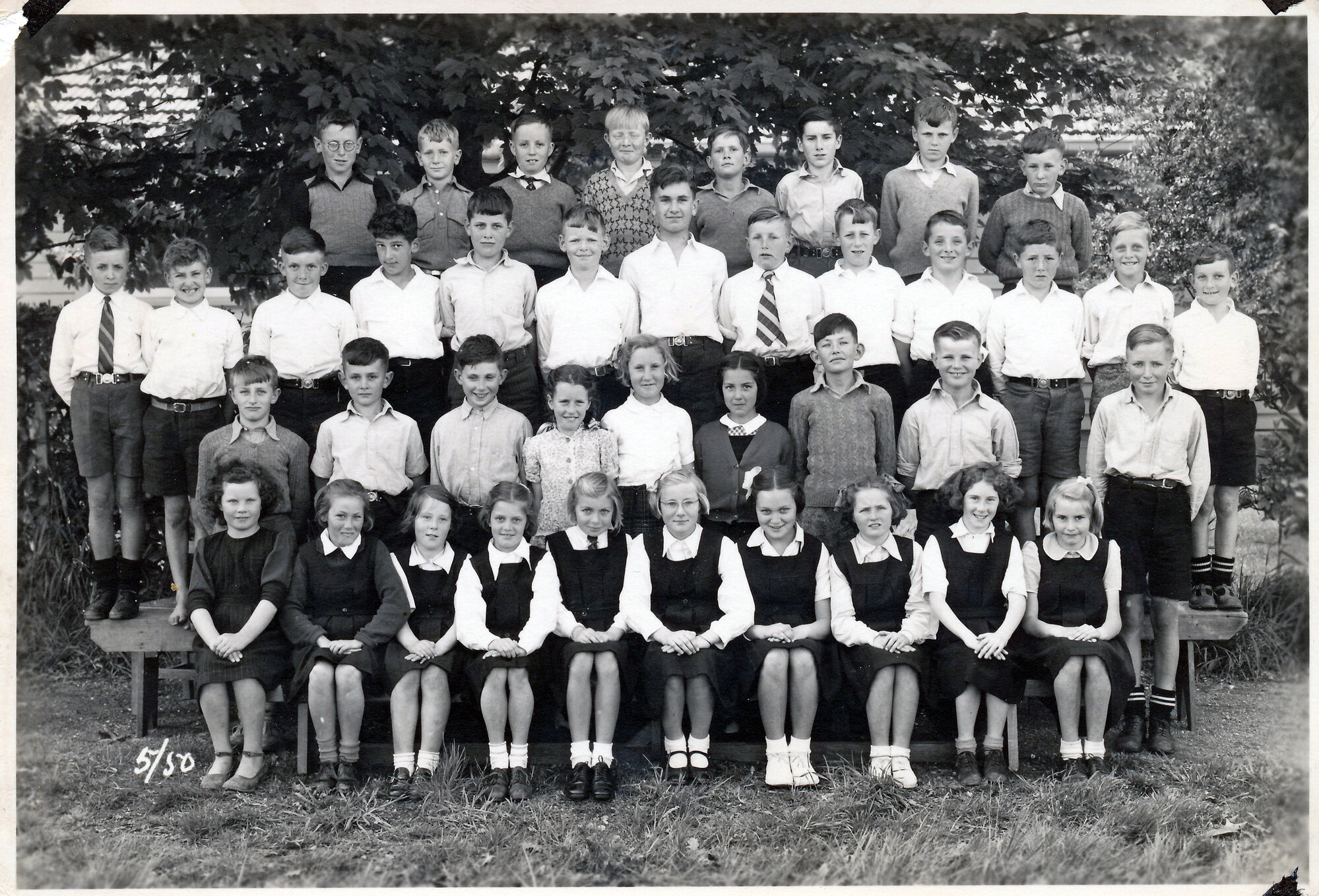 Upper Hutt School, unidentified class; 1950