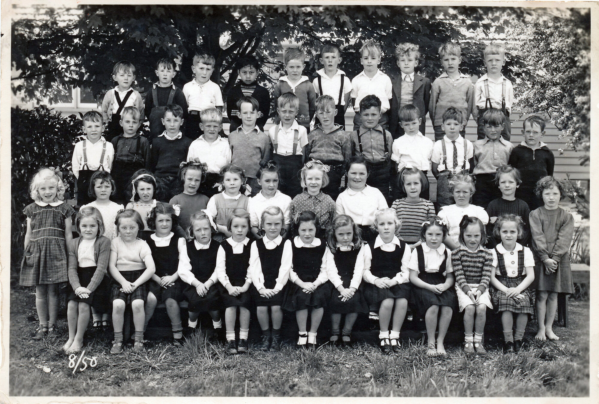 Upper Hutt School, unidentified class; 1950