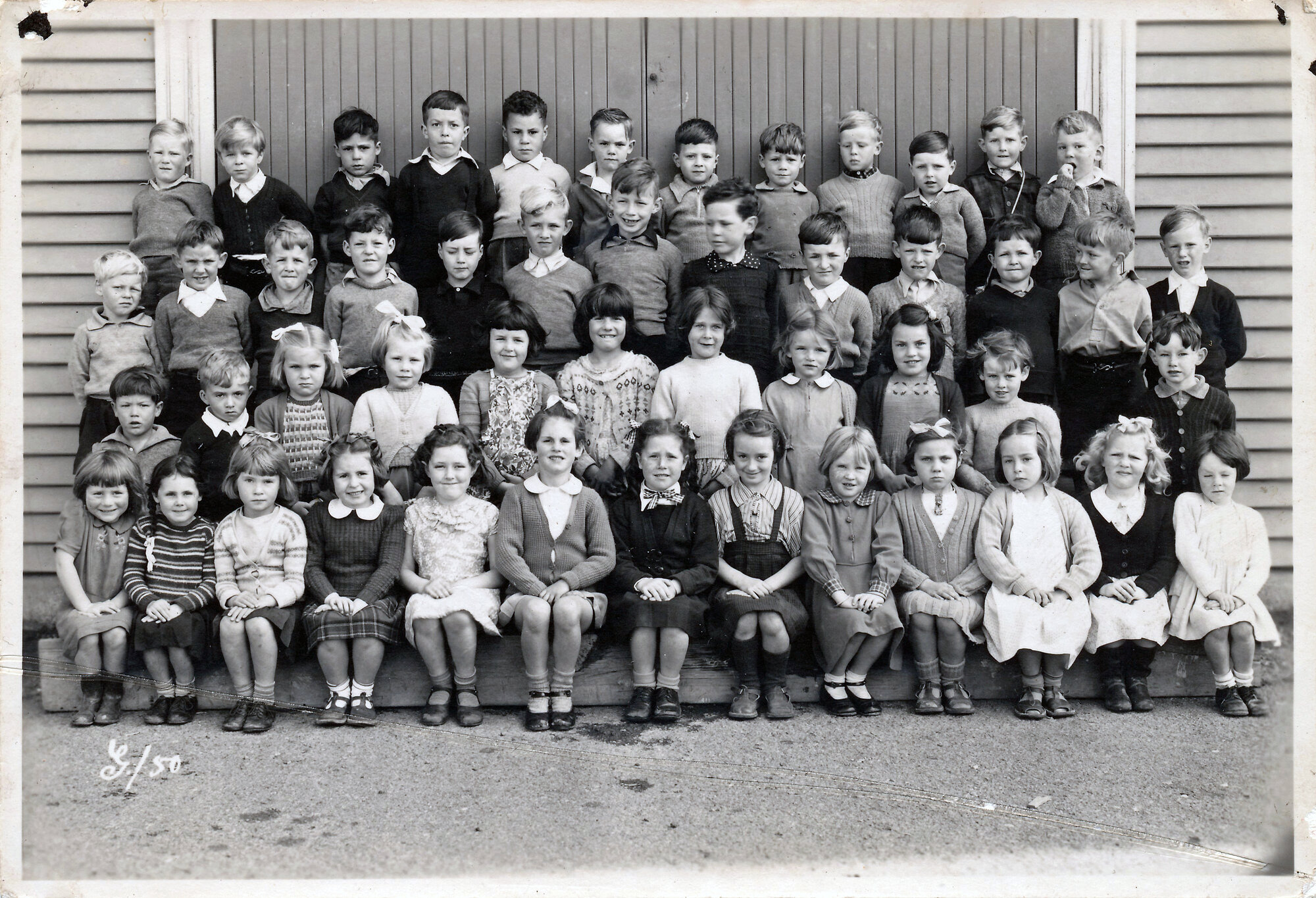 Upper Hutt School, unidentified class; 1950