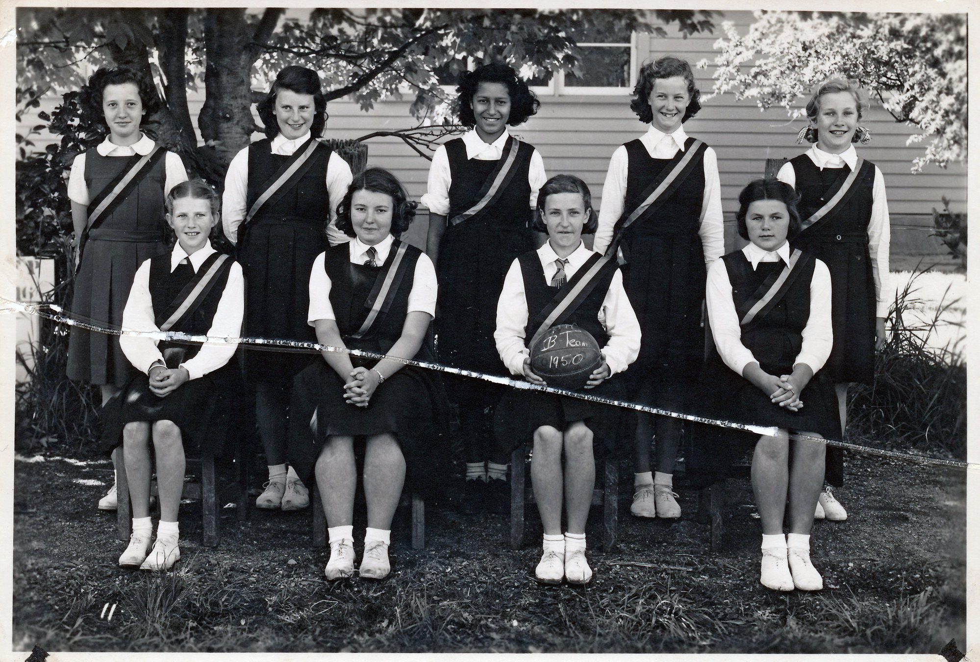 Upper Hutt School, Netball Team B; 1950