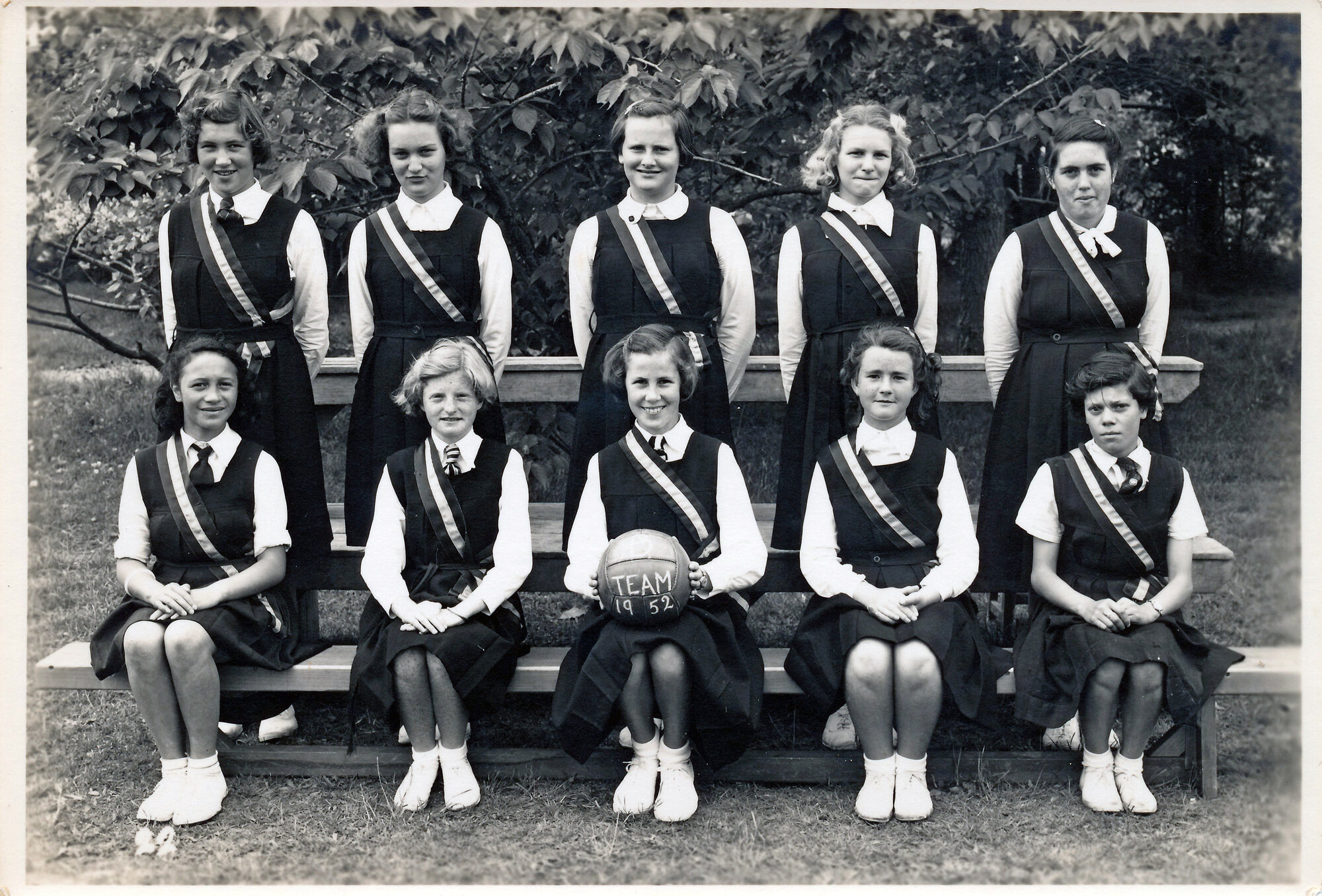 Upper Hutt School, Netball Team B; 1952