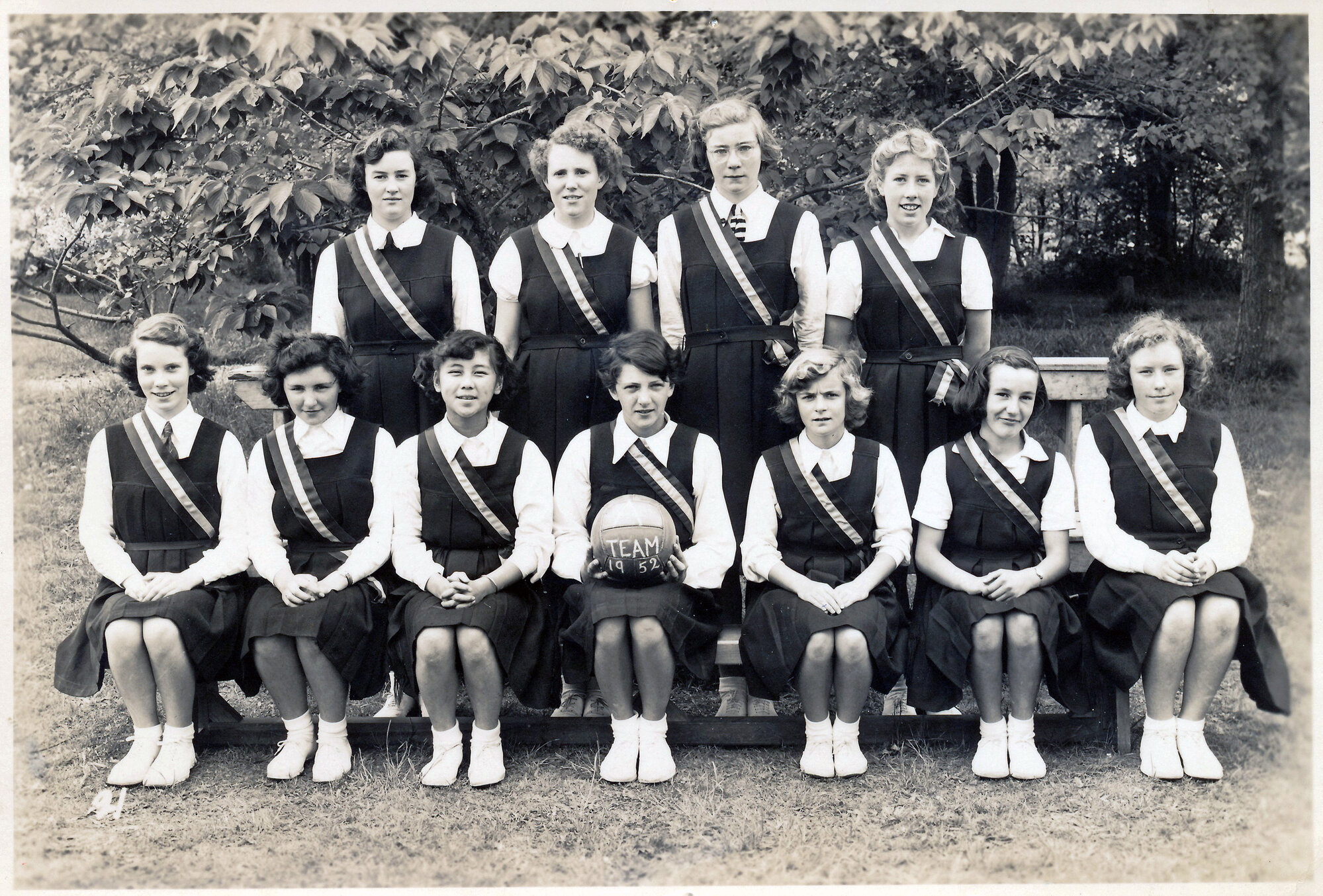 Upper Hutt School, Netball Team A; 1952