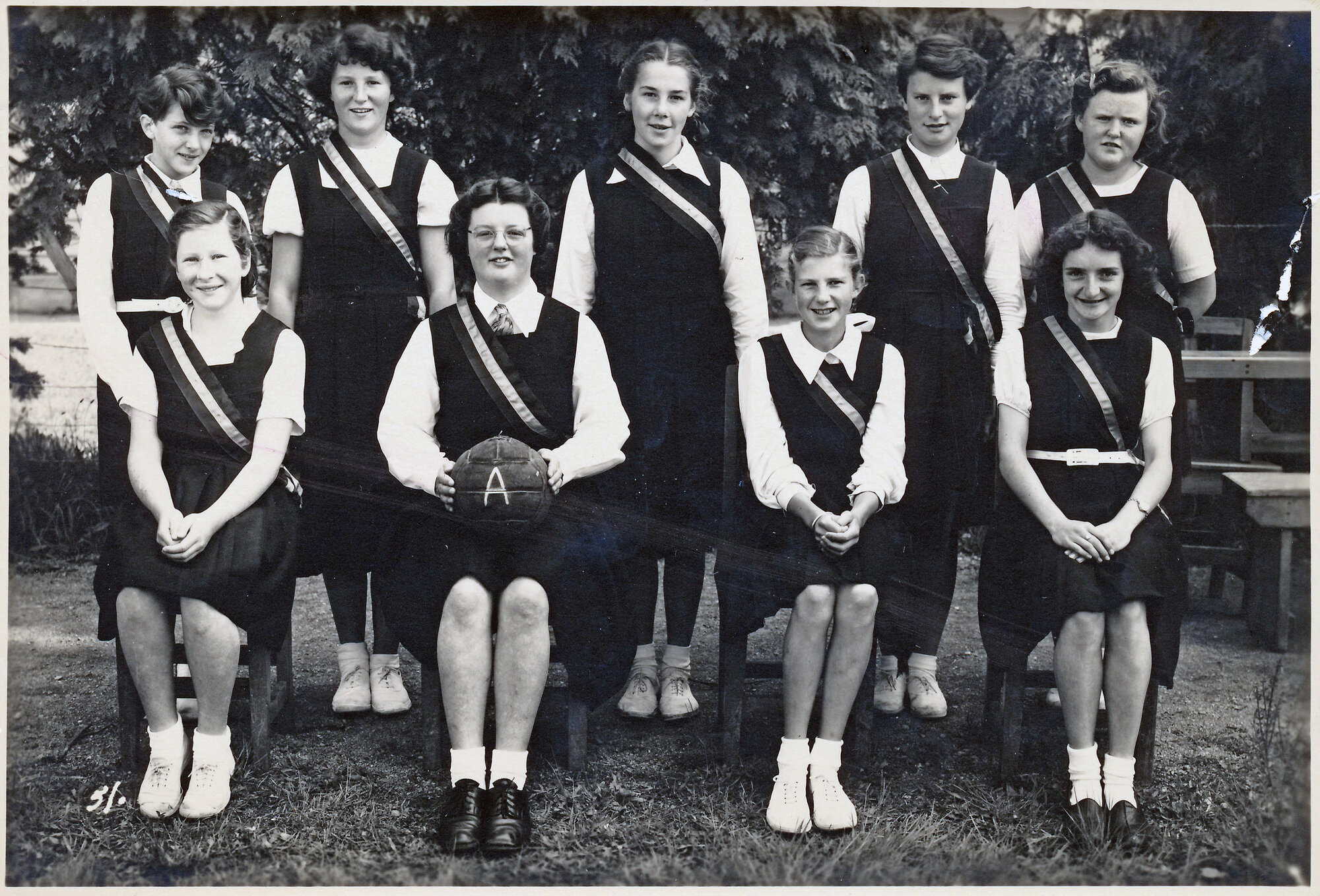 Upper Hutt School, Netball Team A; 1951