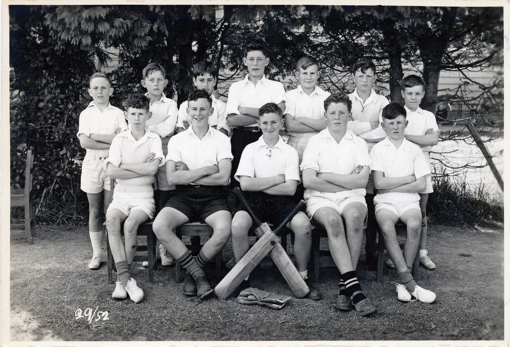 Upper Hutt School, unidentified cricket team; 1952