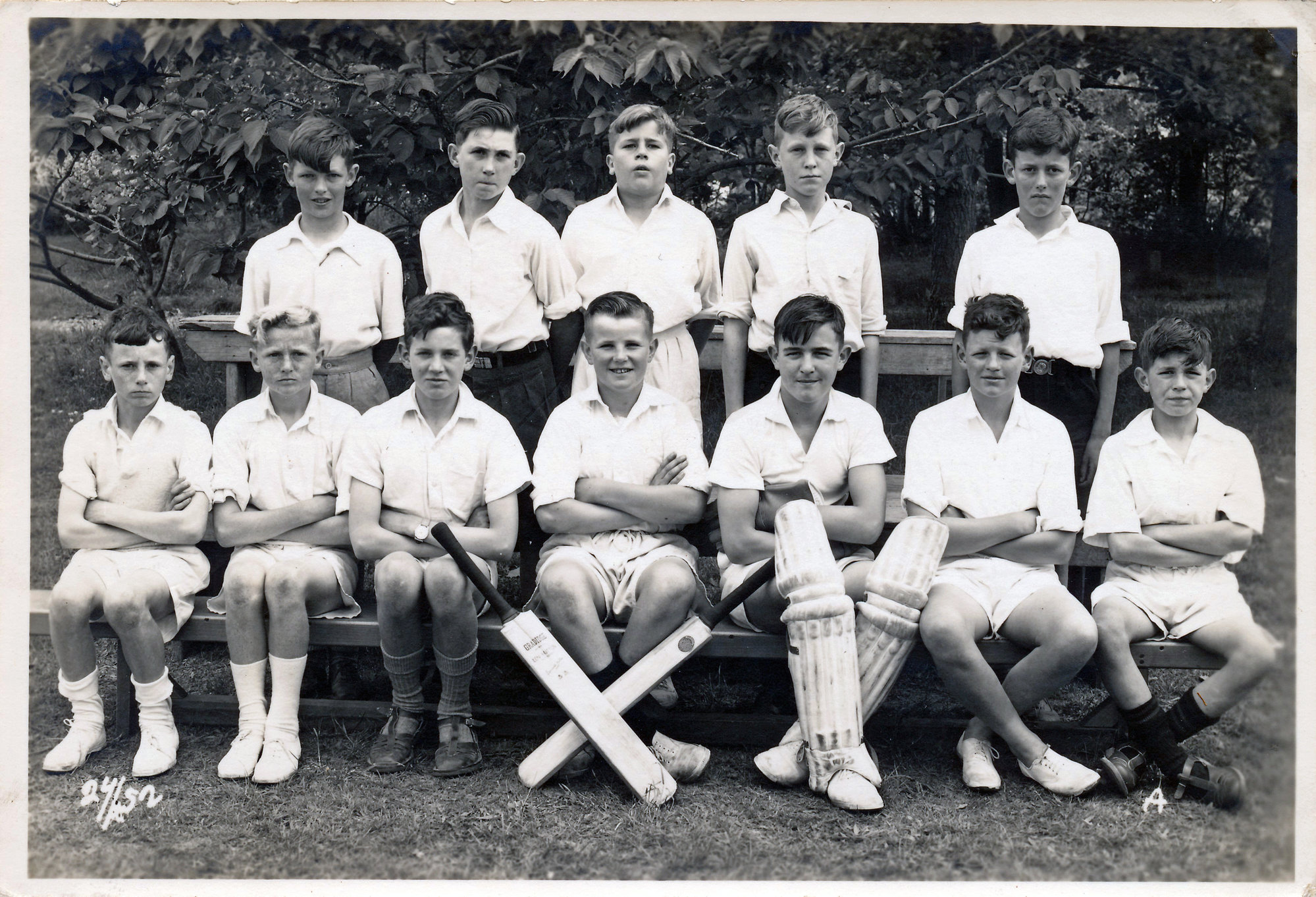 Upper Hutt School, unidentified cricket team; 1952