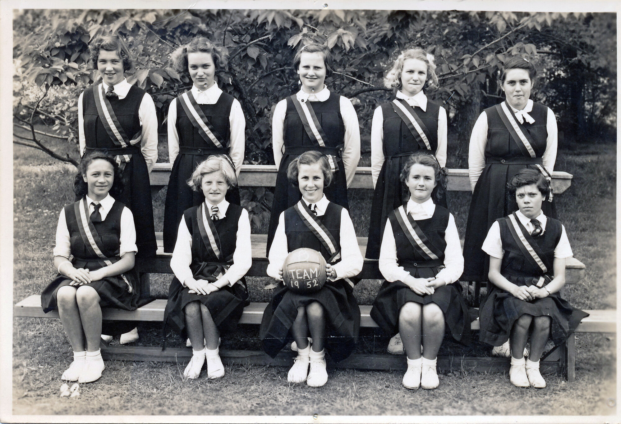 Upper Hutt School, Netball Team B; 1952