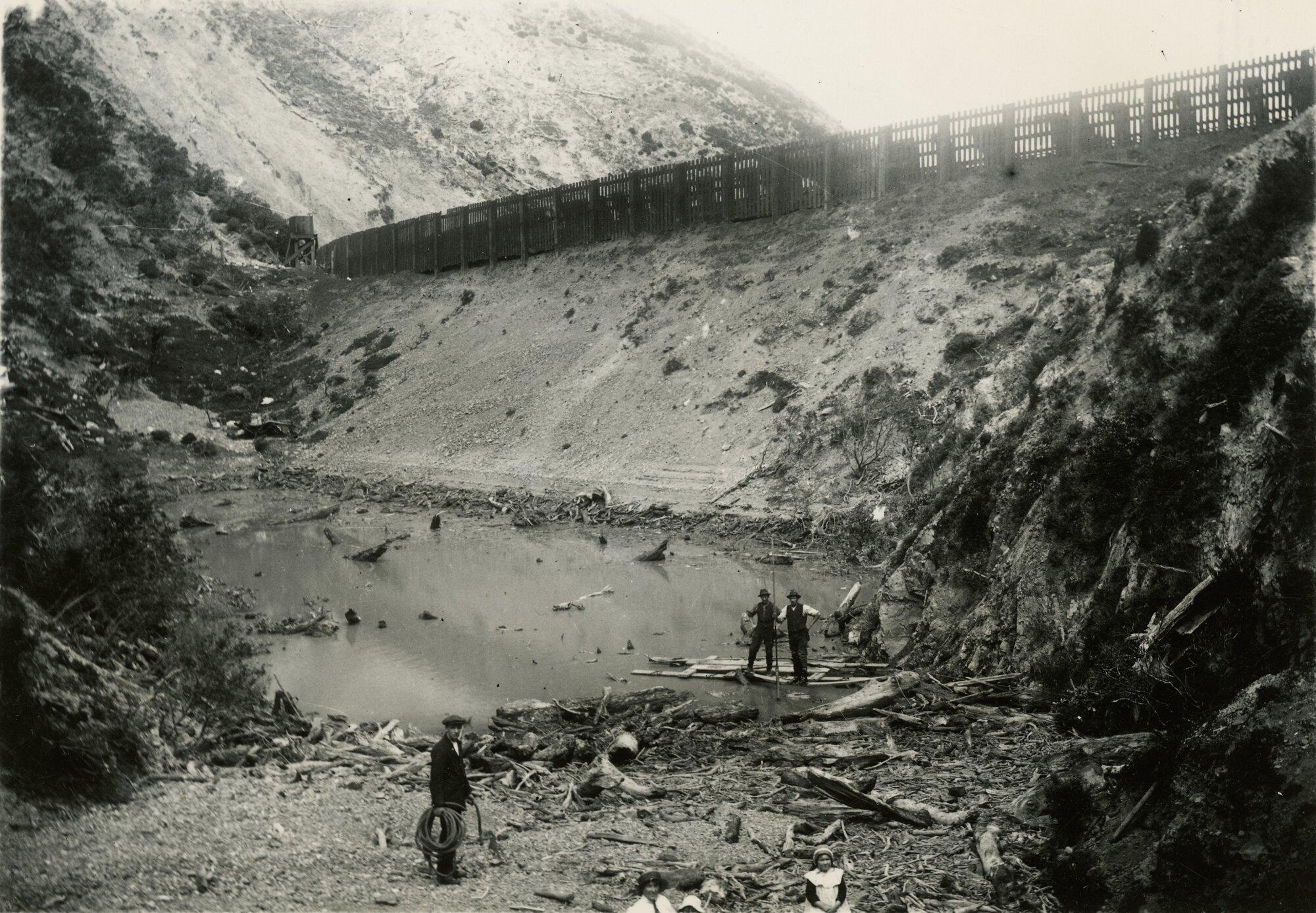 Rimutaka Incline; 'Siberia'; windbreak at windiest location on the Incline.  [P2-13-21]