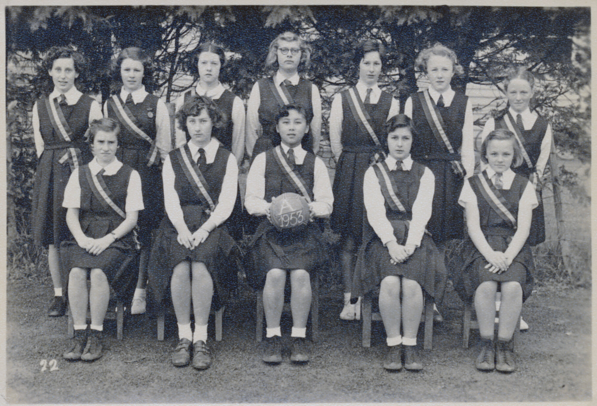 Upper Hutt School, Netball Team A; 1953