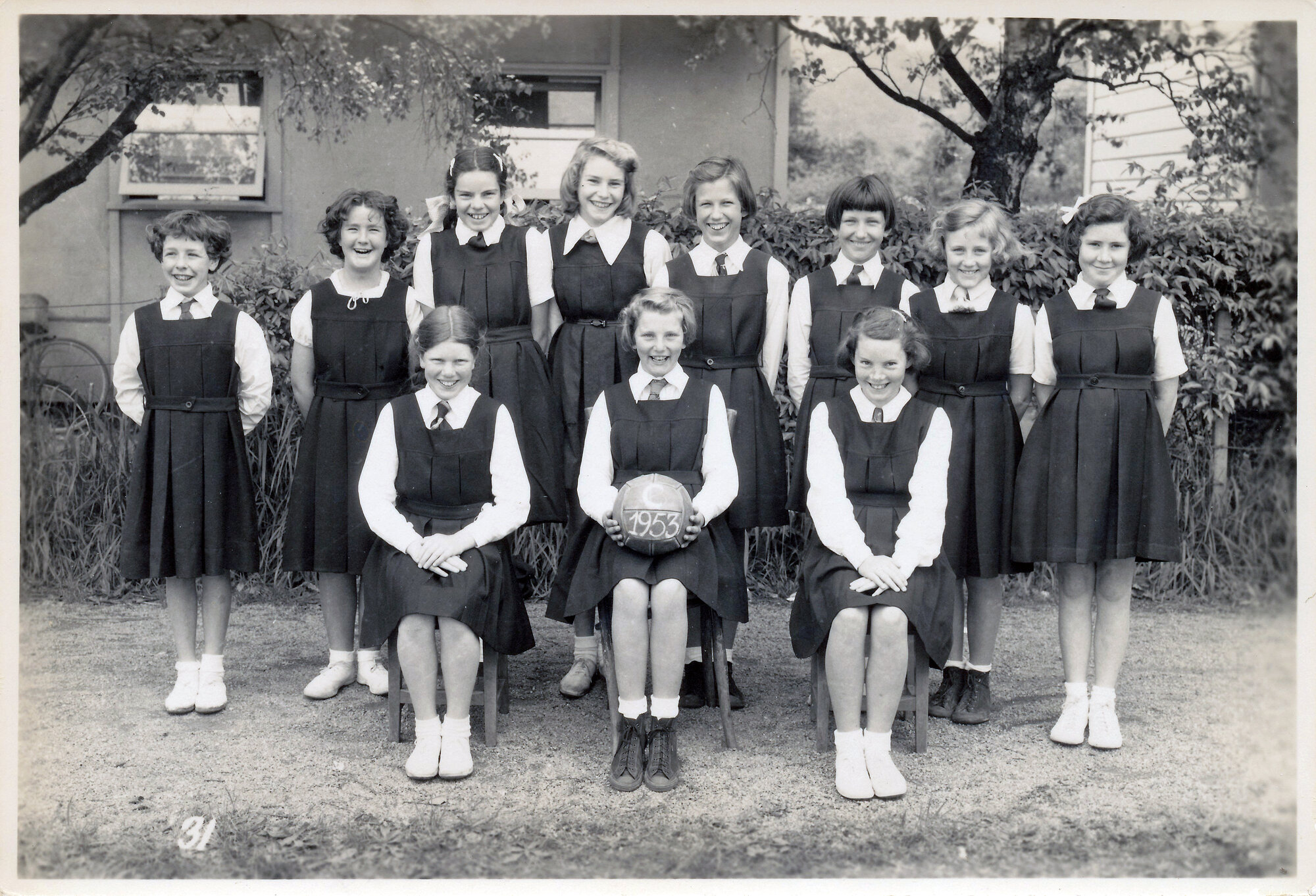 Upper Hutt School, Netball Team C; 1953