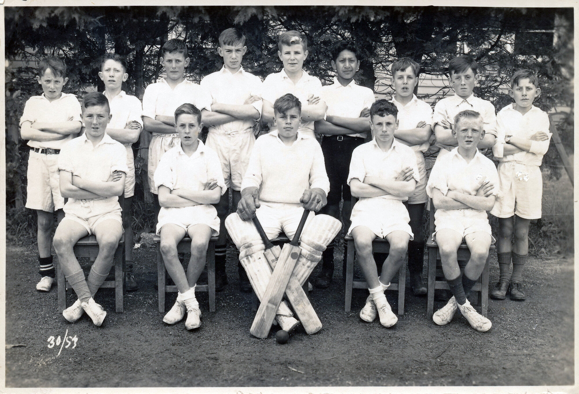 Upper Hutt School, unidentified cricket team; 1953