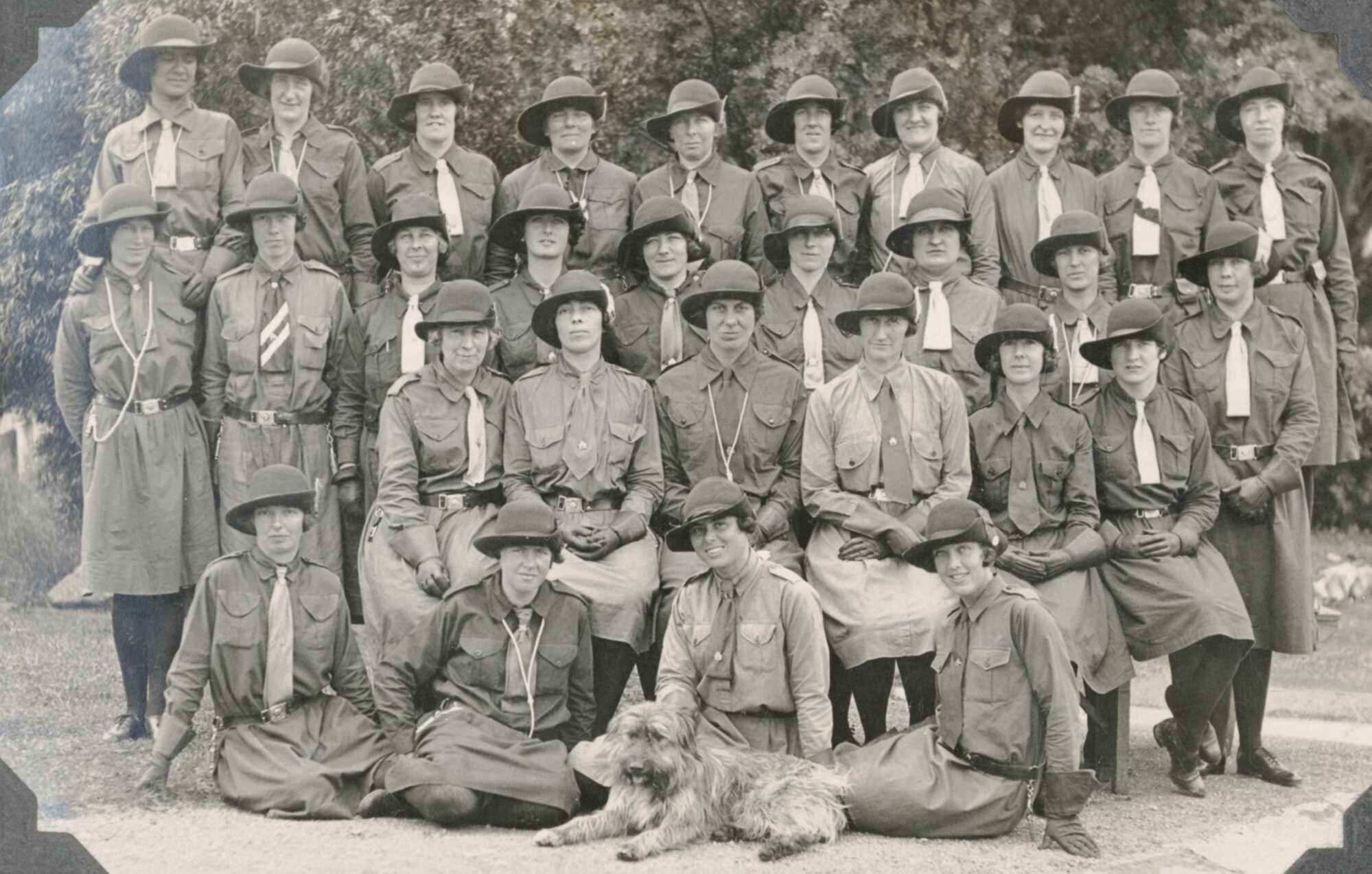 Heads of Departments &amp; Group Commandants; Girl Guide Dominion Camp; 1930