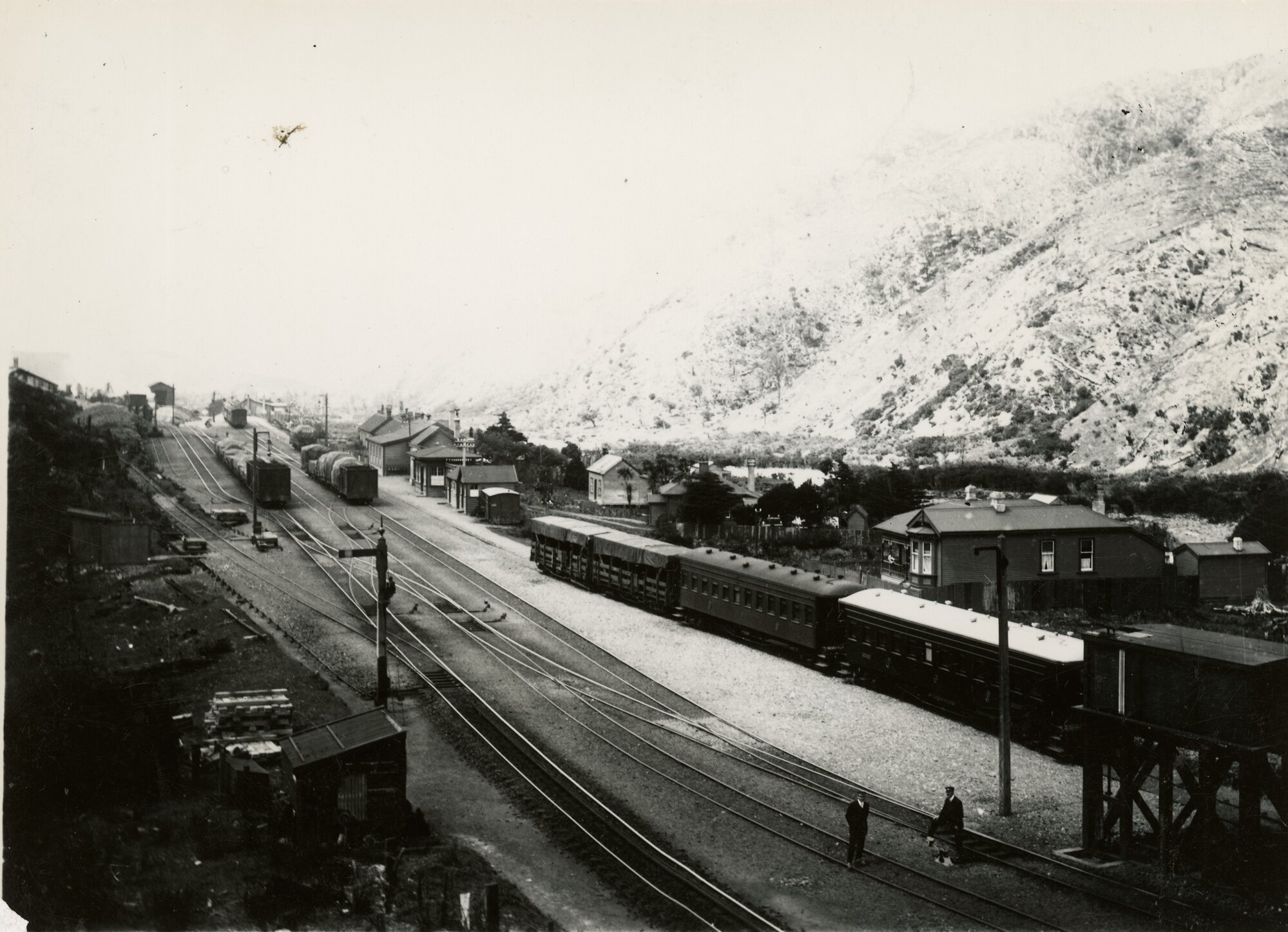 Rimutaka Incline; Cross Creek marshalling station, at Wairarapa end.