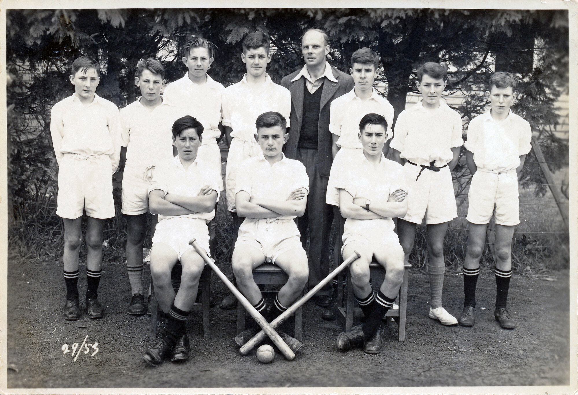 Upper Hutt School, boys' softball team; 1953