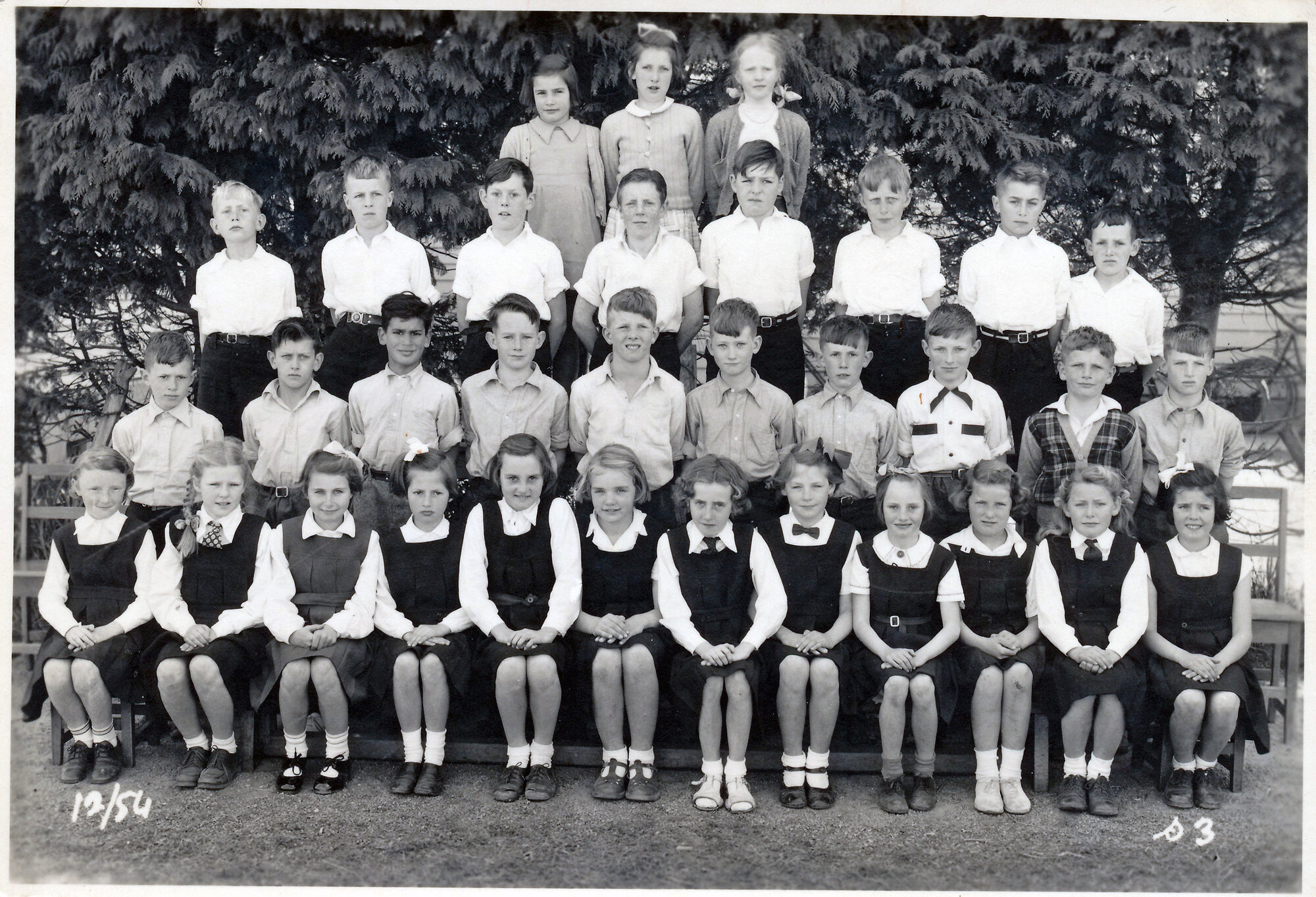 Upper Hutt School, Standard 3; 1954