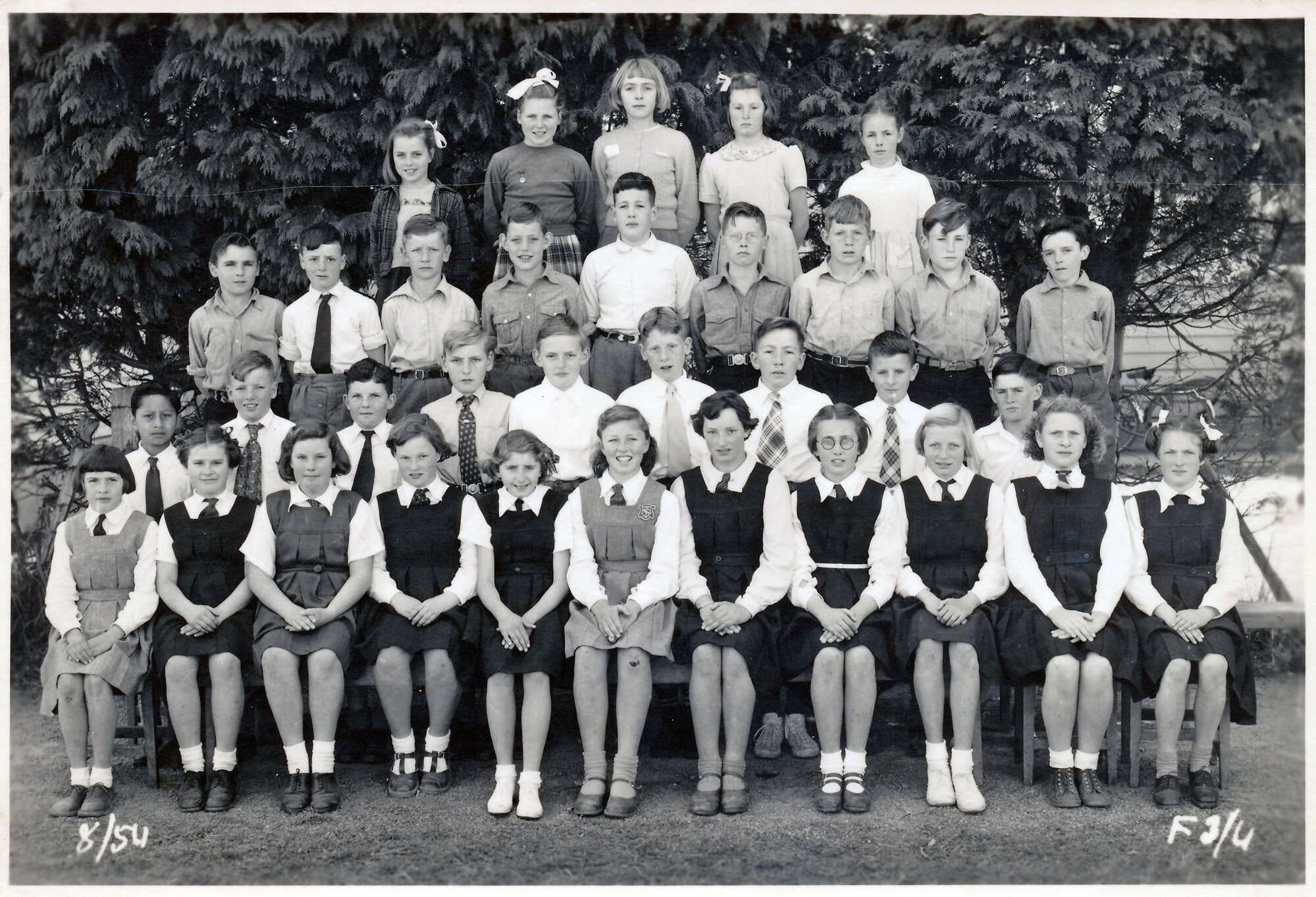 Upper Hutt School, Form 3 and 4; 1954